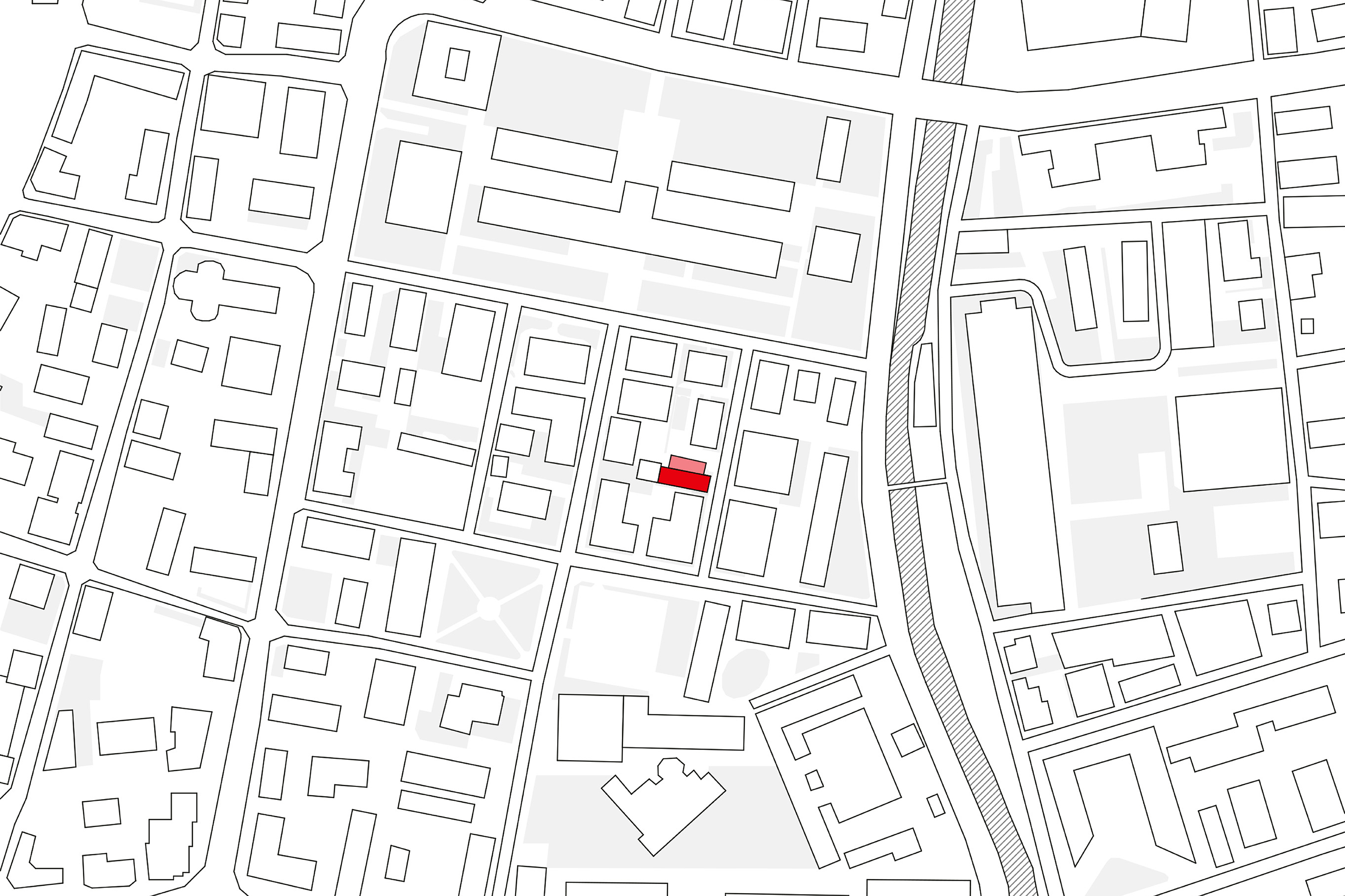 Planimetria via Volta, Lugano