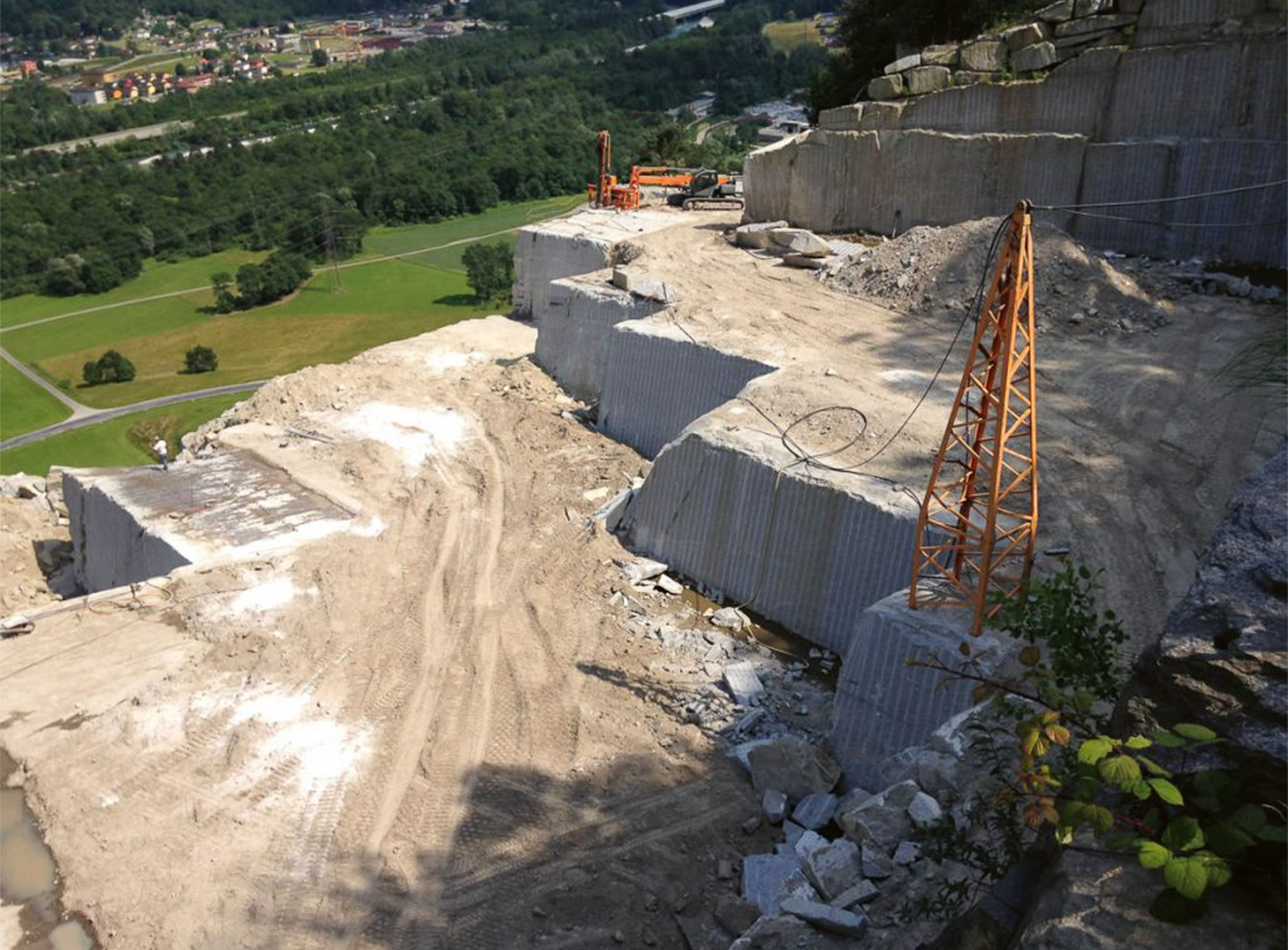 Steinbruch-Lodrino-Granit