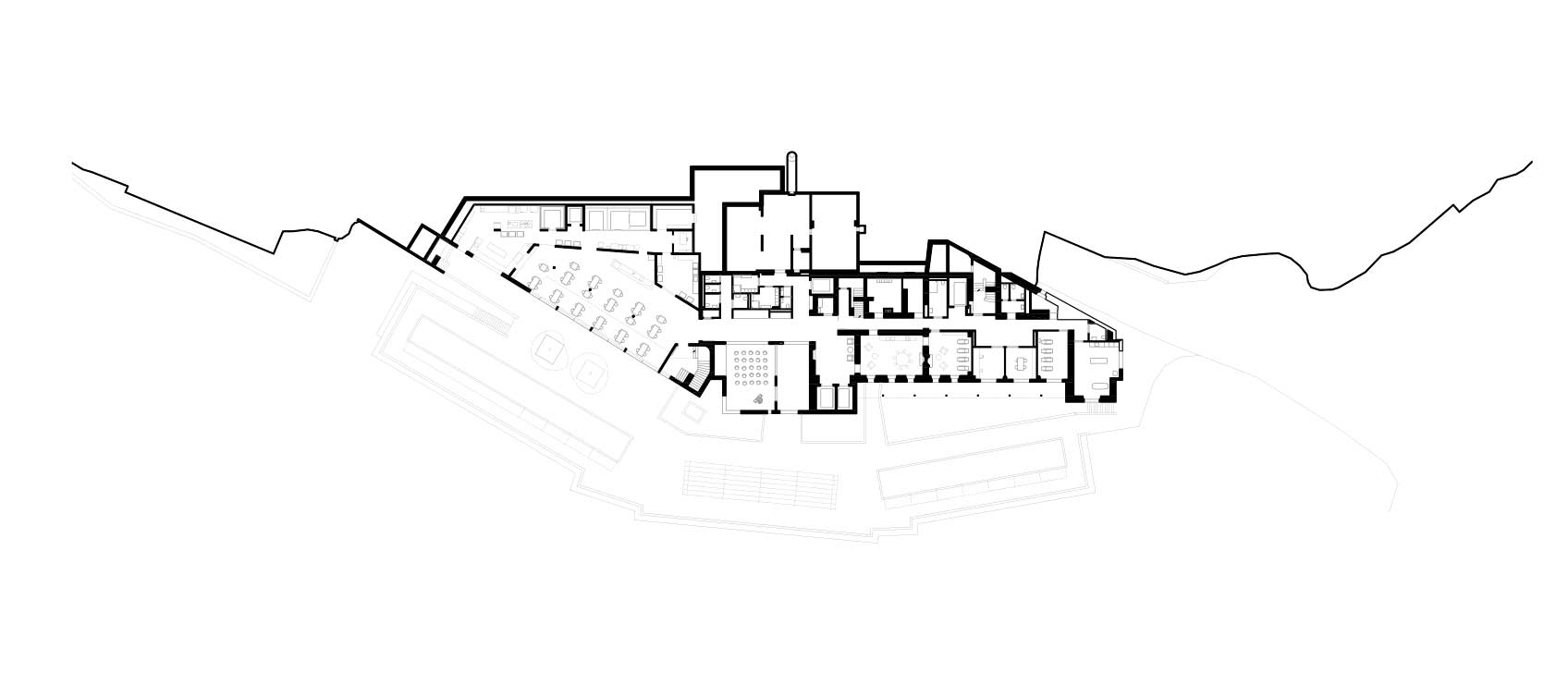 Niveau 4, rez-de-chaussée de l’extension