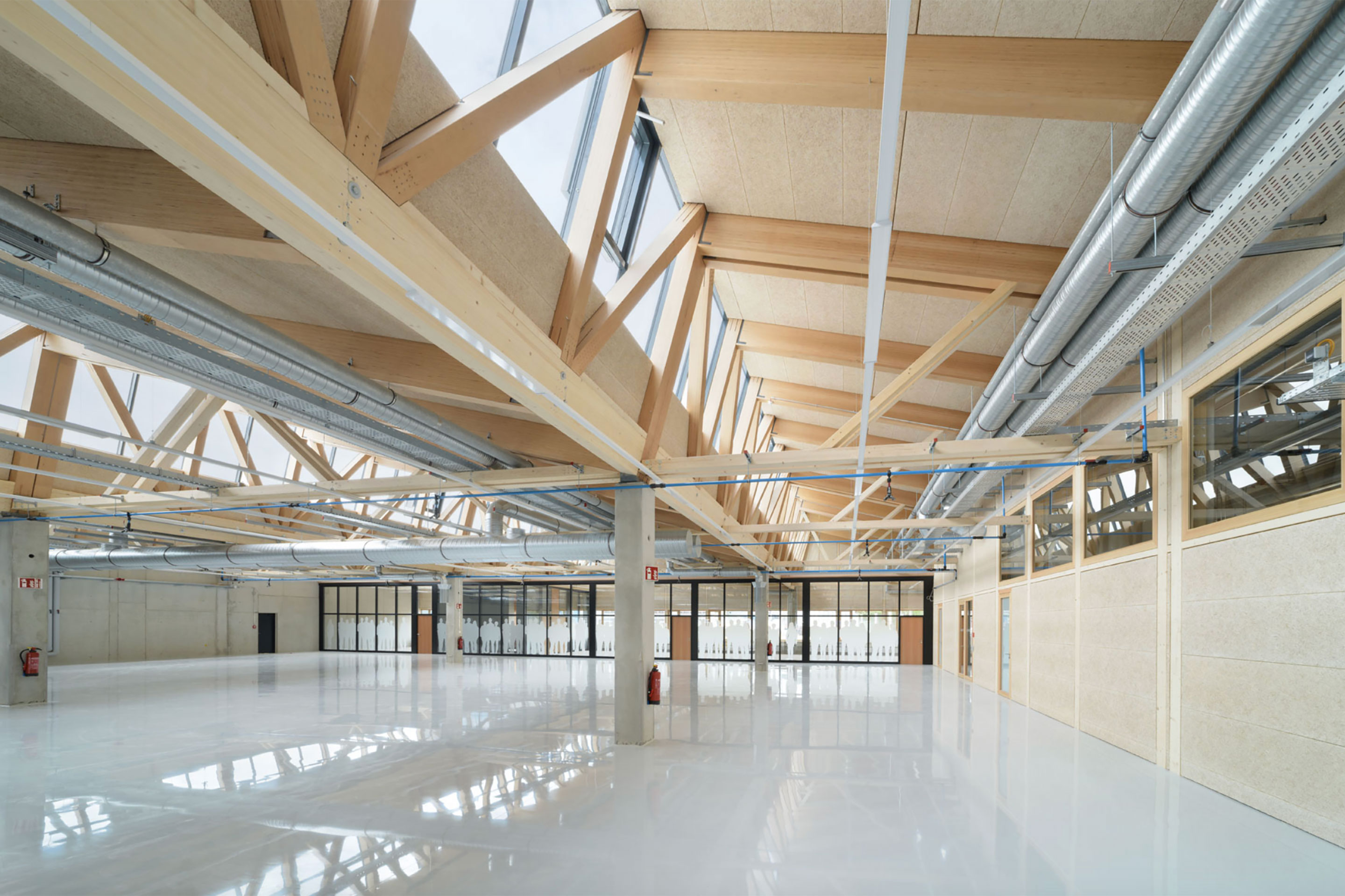 Visualisierung einer neuen Halle.