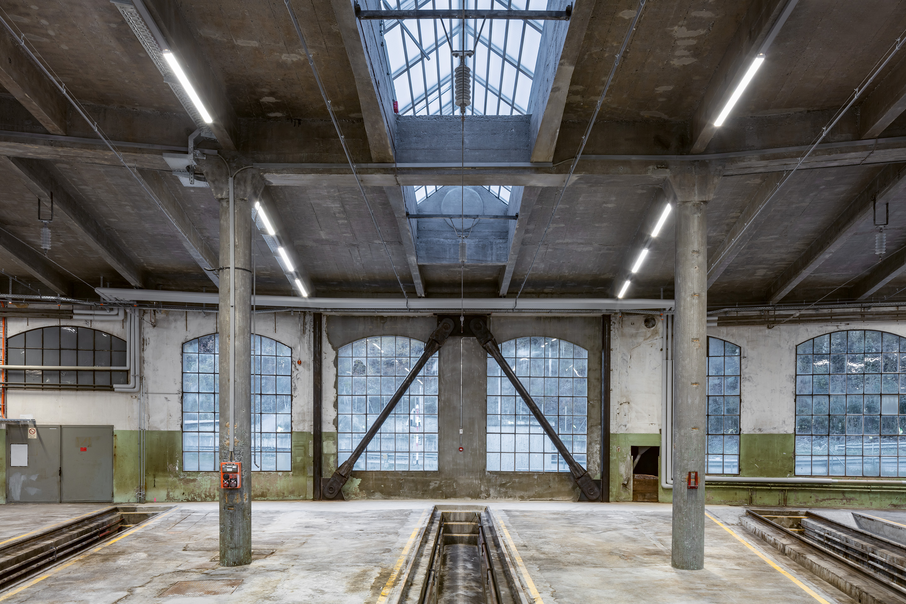 SBB-Rotonde-Brig-Erdbebenmassnahmen-Ertüchtigung-Stahl-Aussteifung