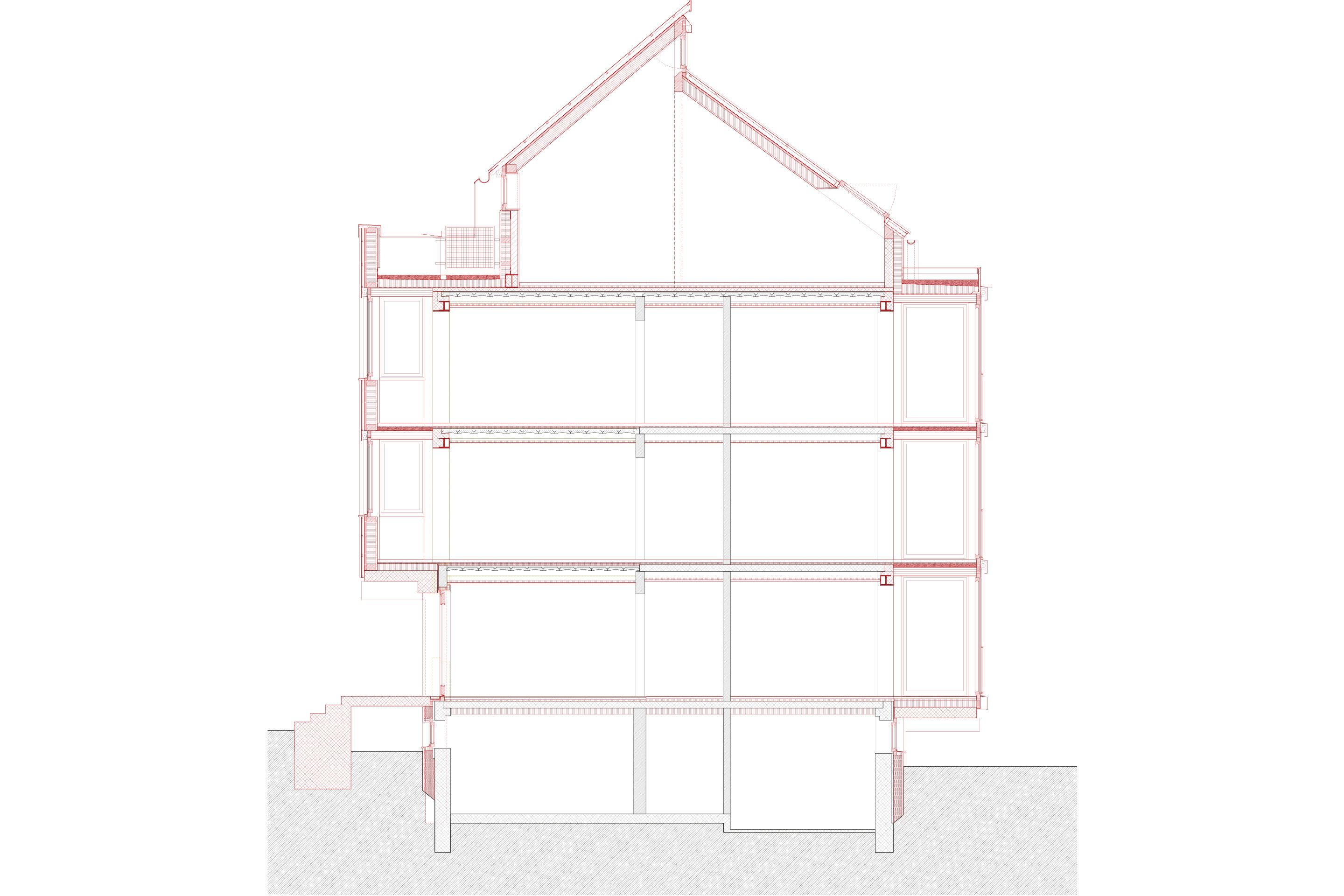 Starke Eingriffe in die Struktur  und an der Fassade haben die Gestalt grund­legend verändert.