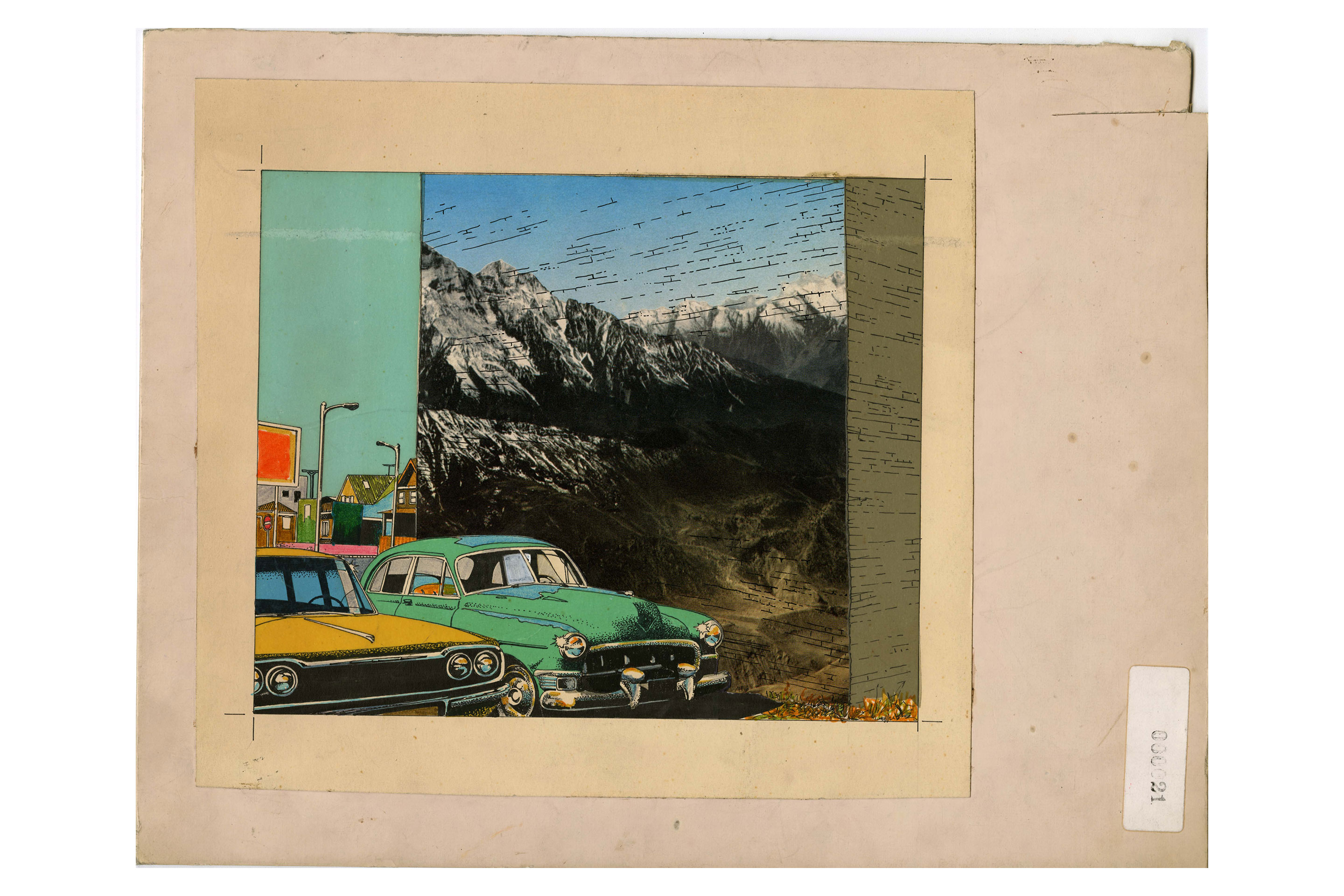 Aus dem Katalog: Skizze von Fiorucci zu einer farbigen Illustration.