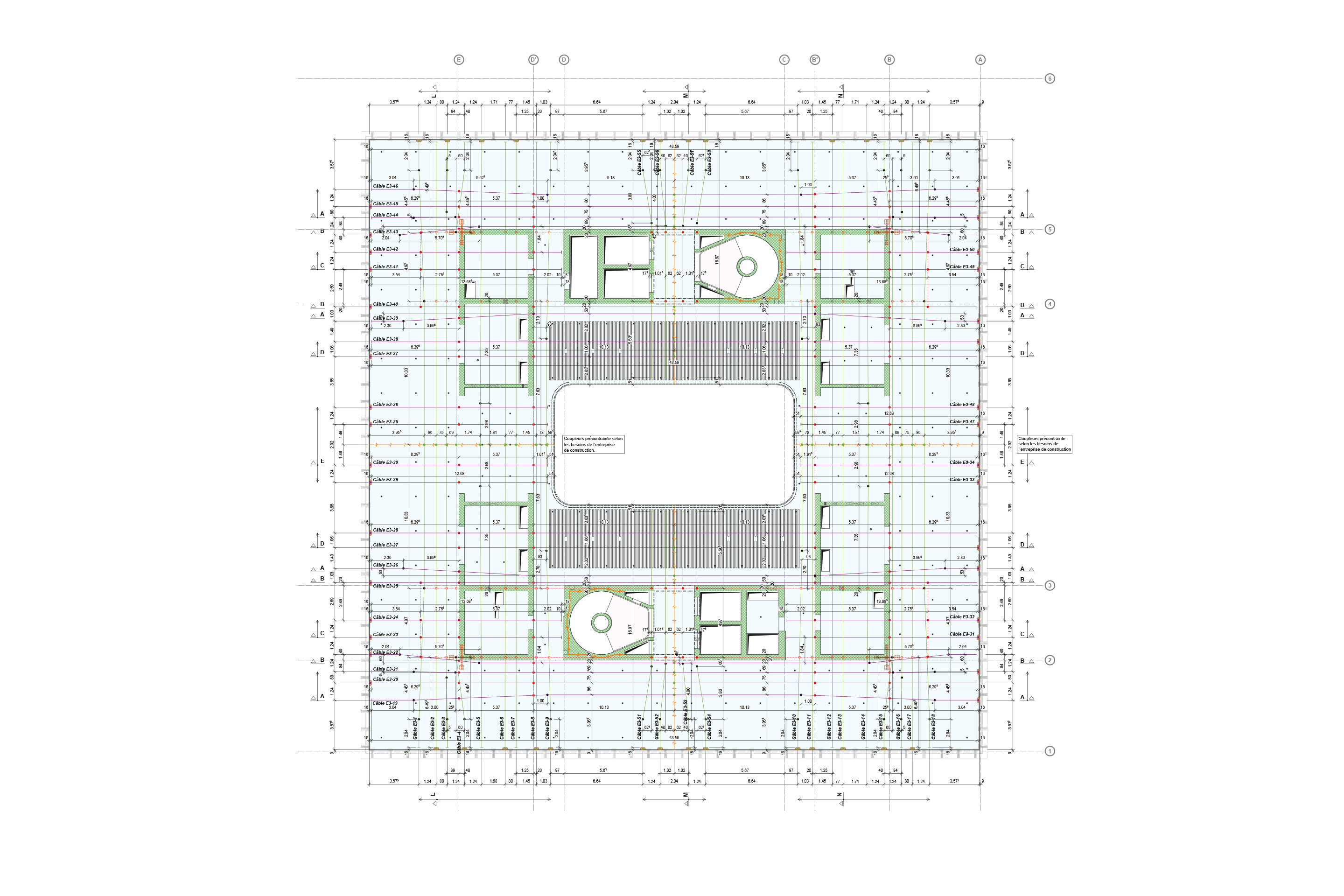 Third floor structural plan