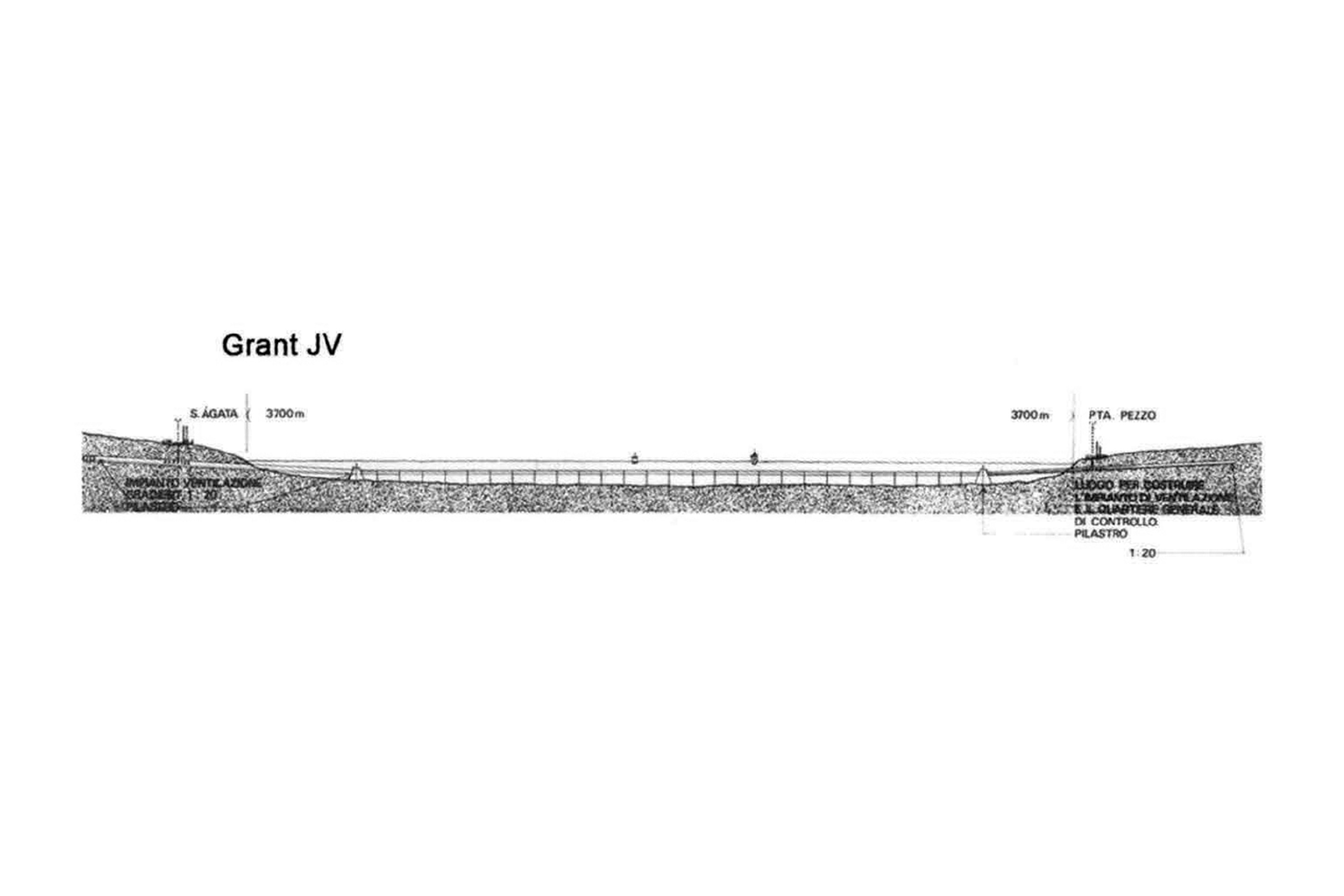 Certaines des propositions de conception pour le pont sur le détroit de Messine issues du Concours international d’idées 1968-1971: Groupe Grant, concept de «pont d’Archimède» (tunnel immergé)