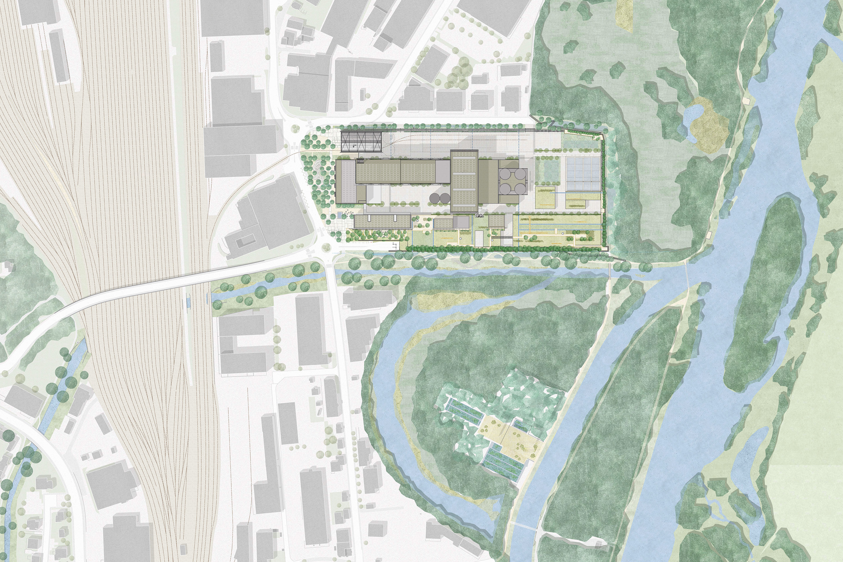 Situationsplan der Energiezentrale