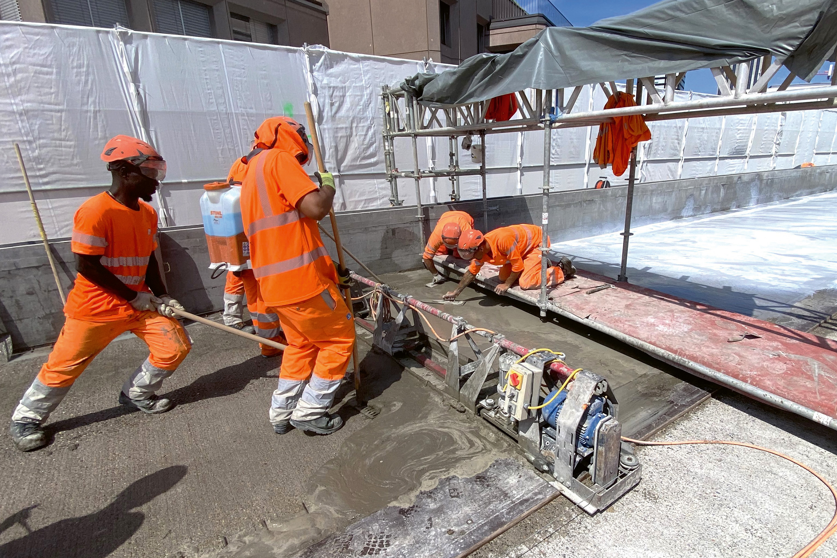 Einbau UHFB Wipkinger Viadukt