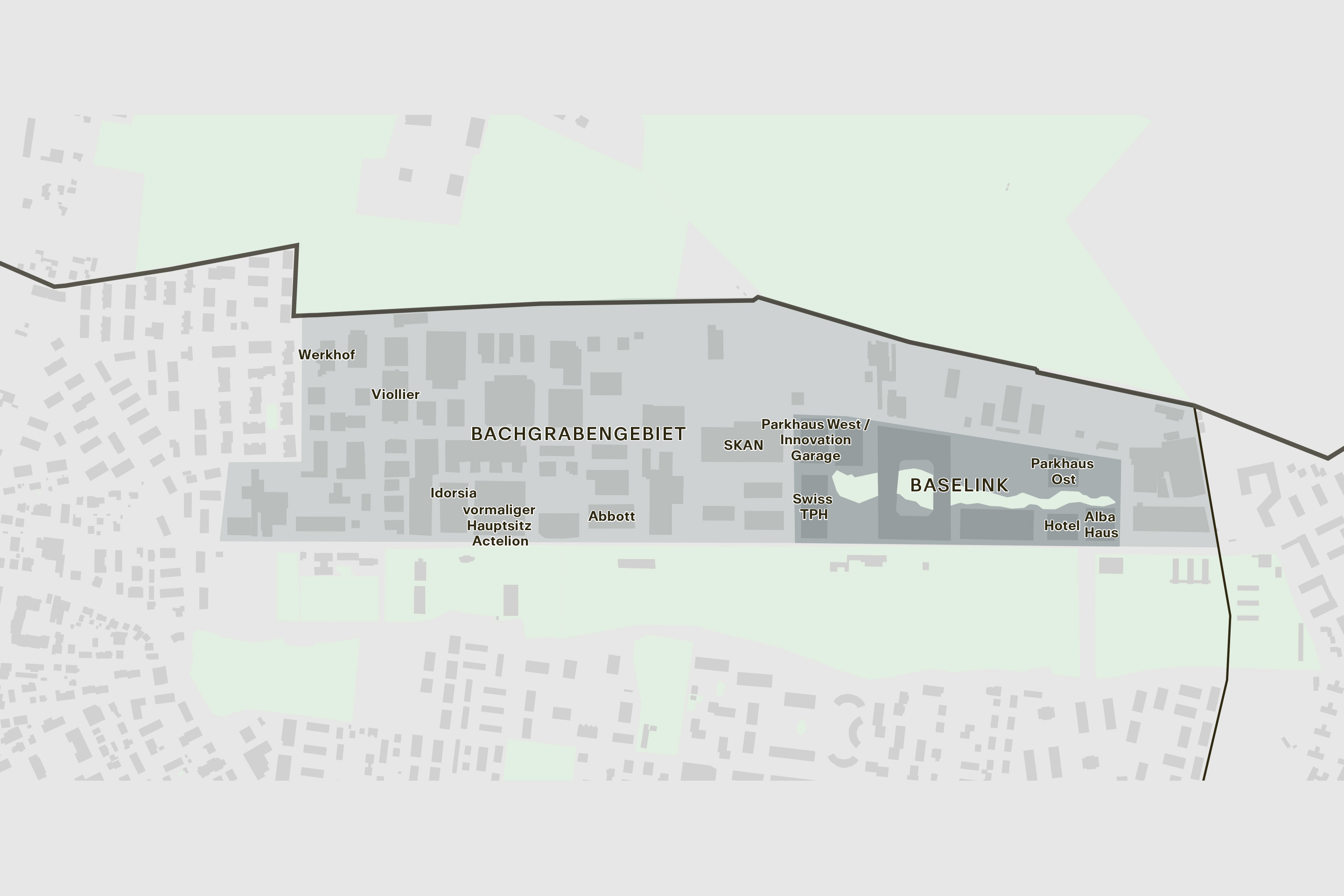 Allschwil Bachgraben Uebersicht