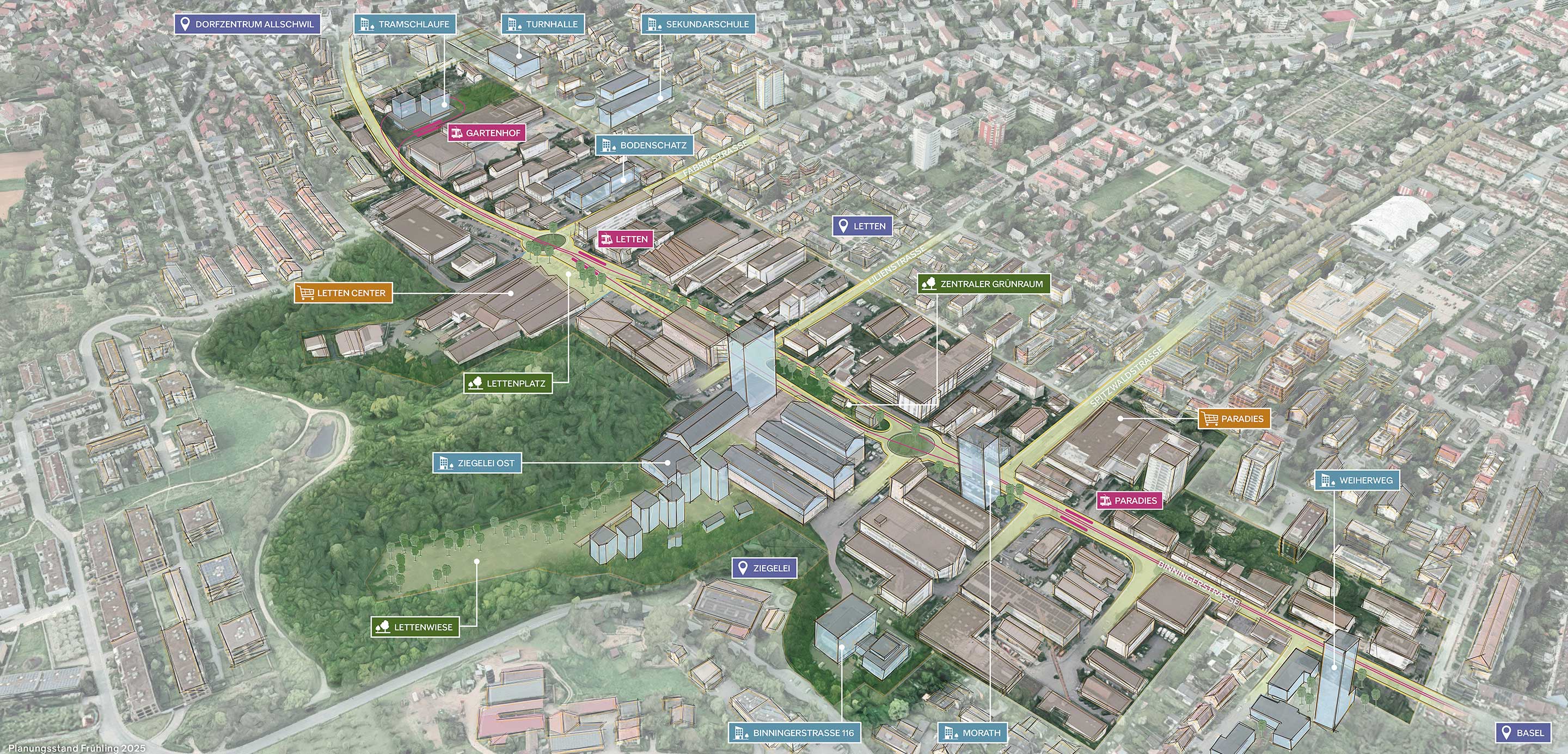 Allschwil Ziegelei-Letten Plan