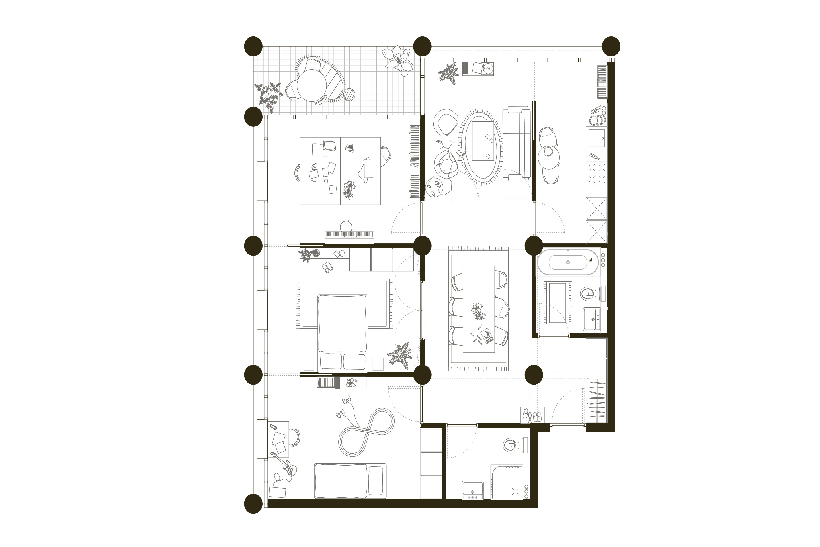 Grand Chalet Grundriss Baufeld F Zwhatt