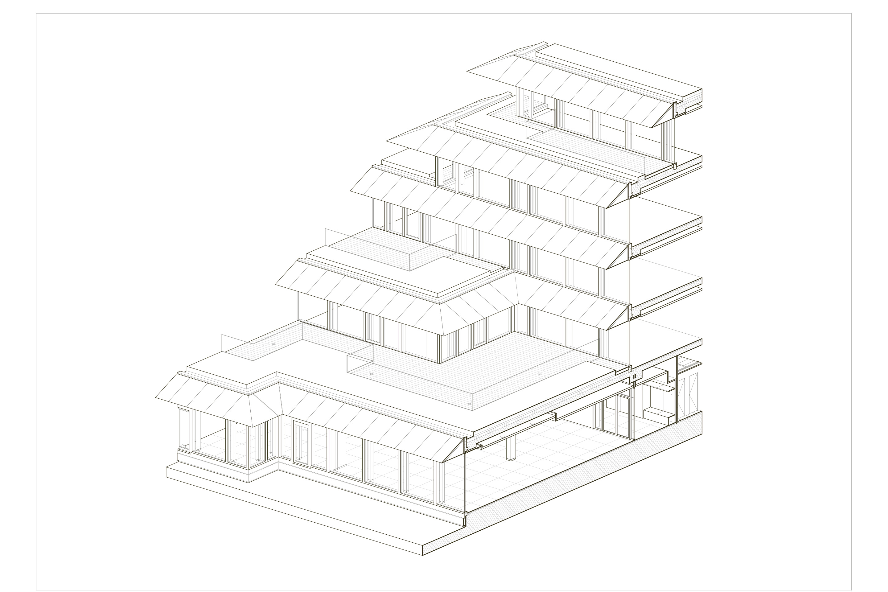 Bellerivestrasse Zürich Axonometrie