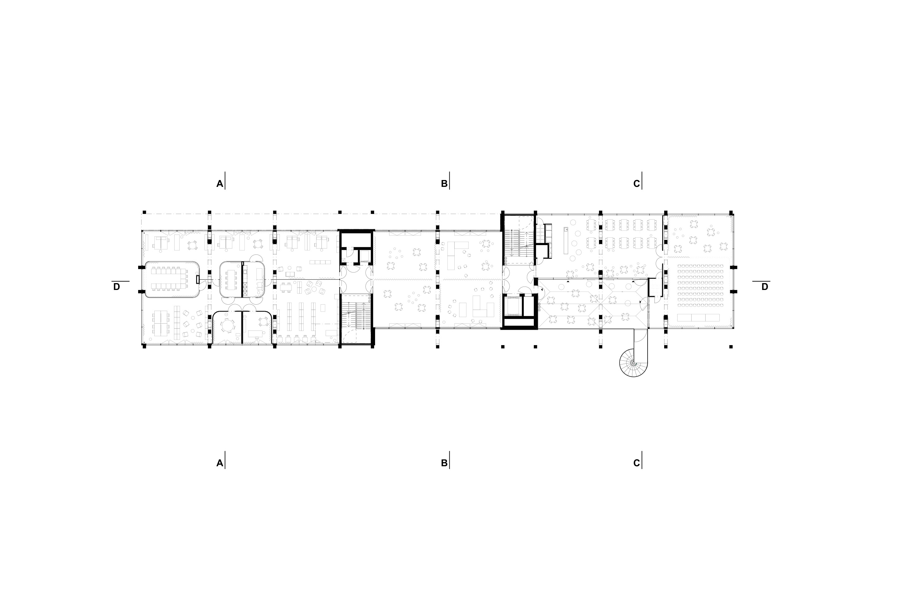 Grundriss 1.Obergeschoss BBZ Zürich