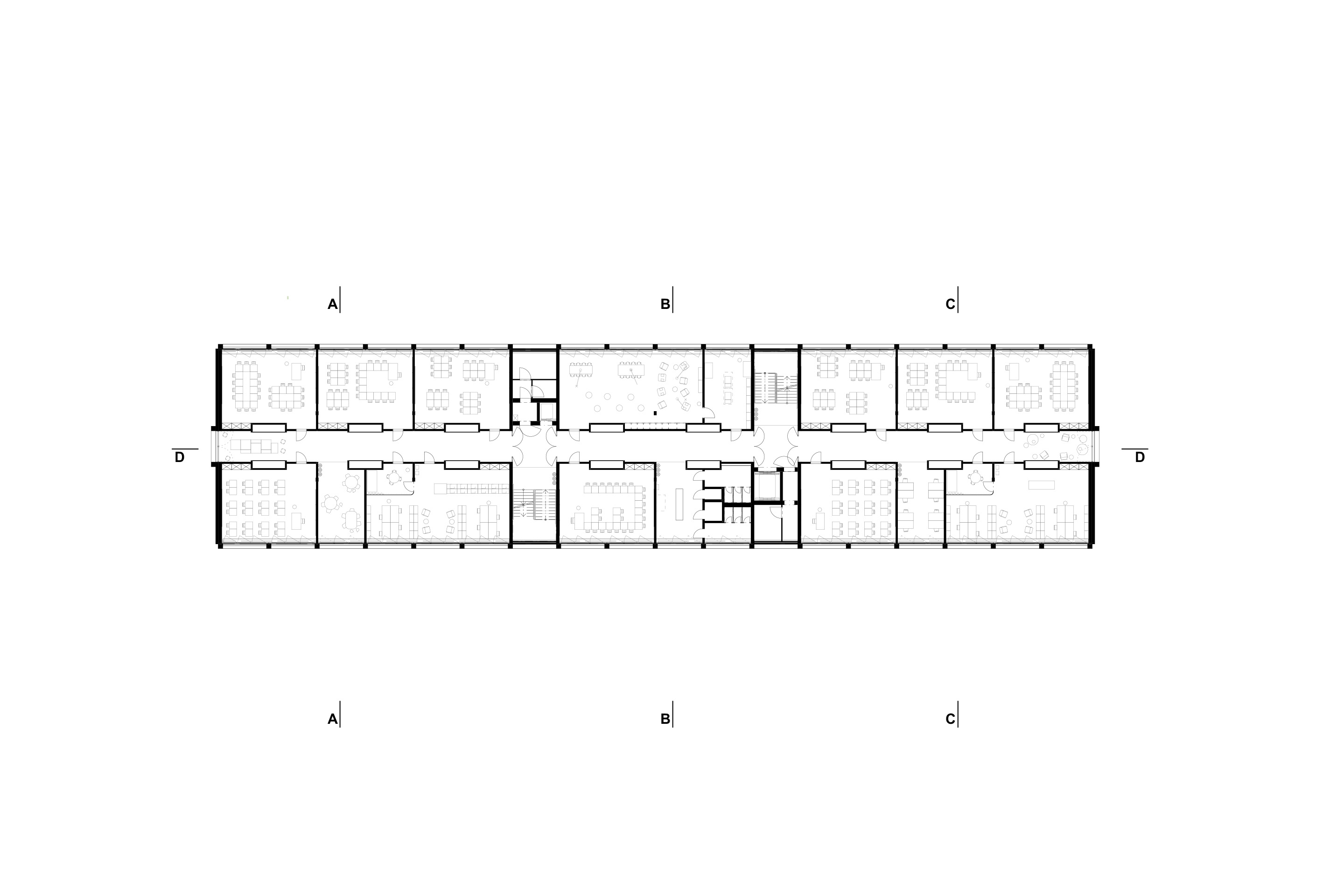Grundriss 2.Obergeschoss BBZ Zürich