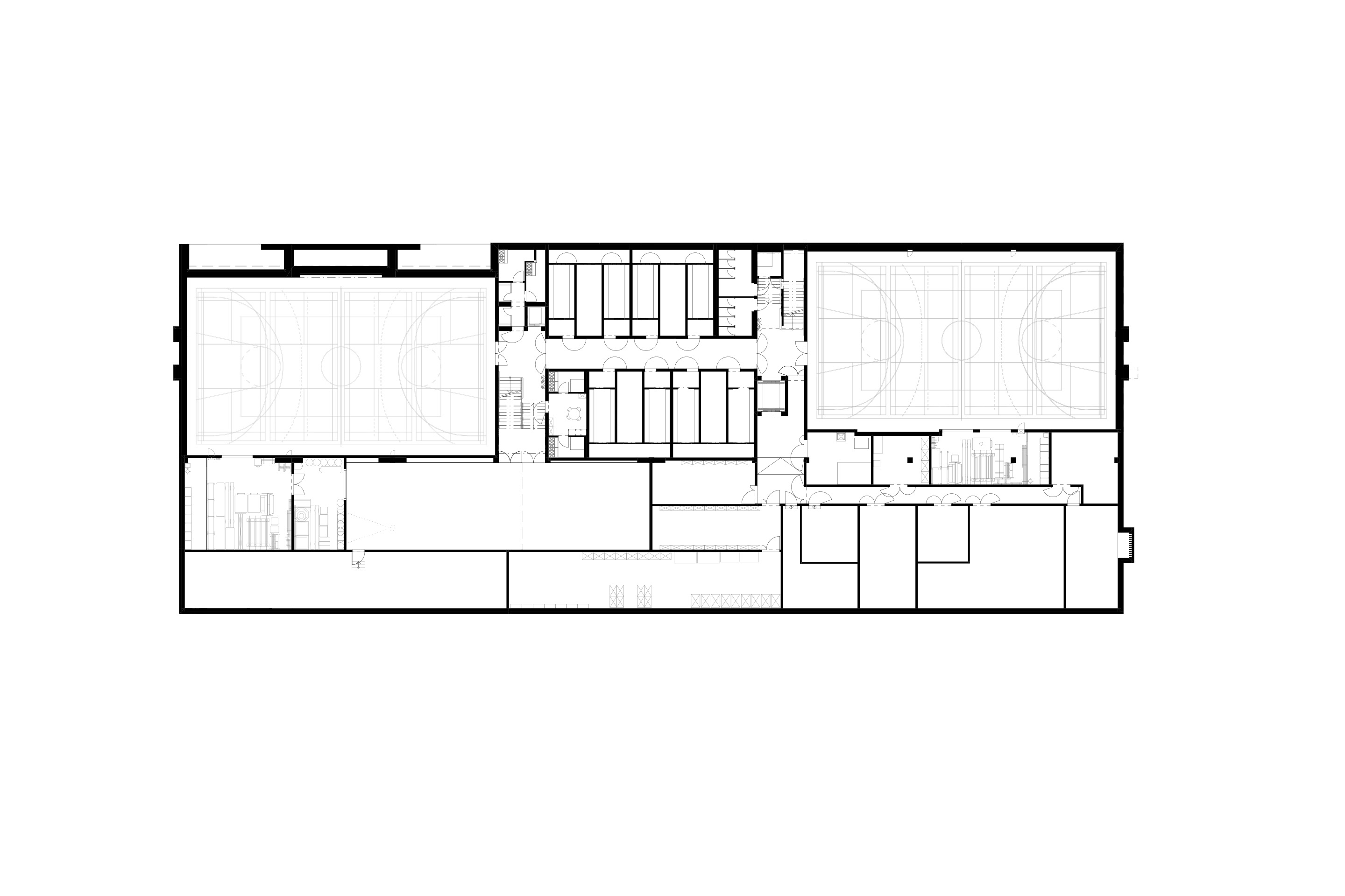 Grundriss Untergeschoss BBZ Zürich