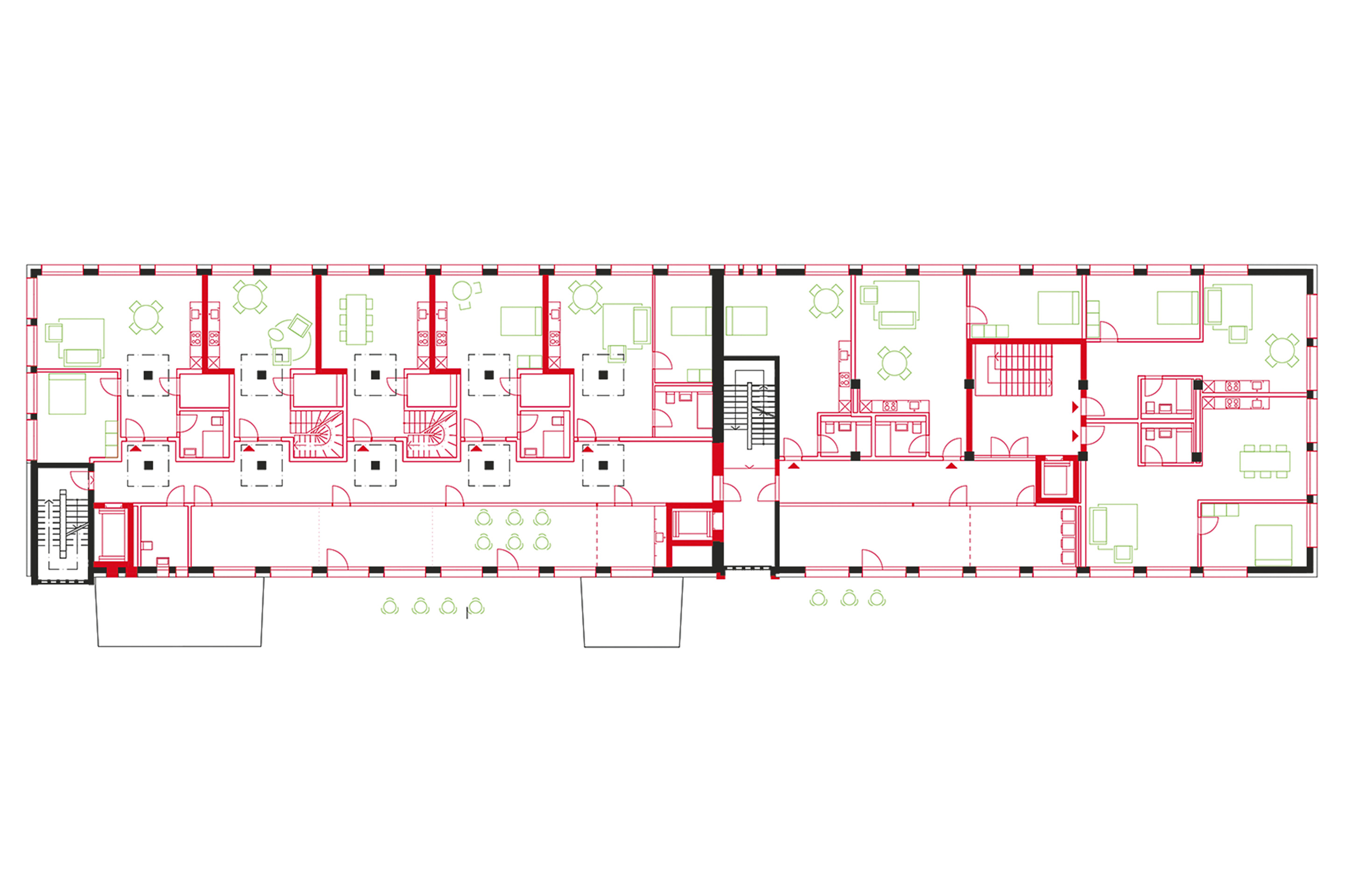 Birsfelden Grundriss Gebäude H25
