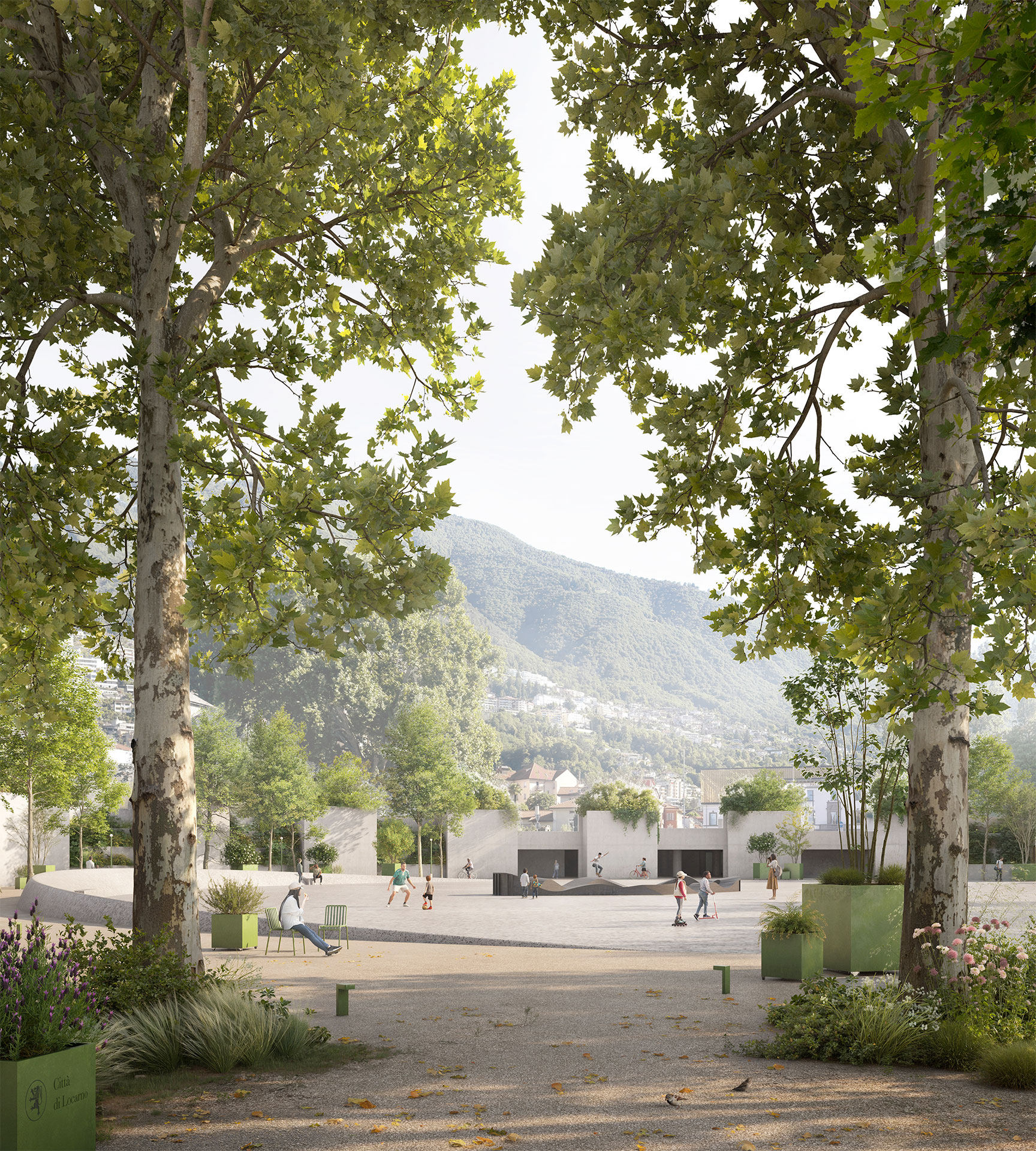 Locarno rotonda Castello vivaio urbano