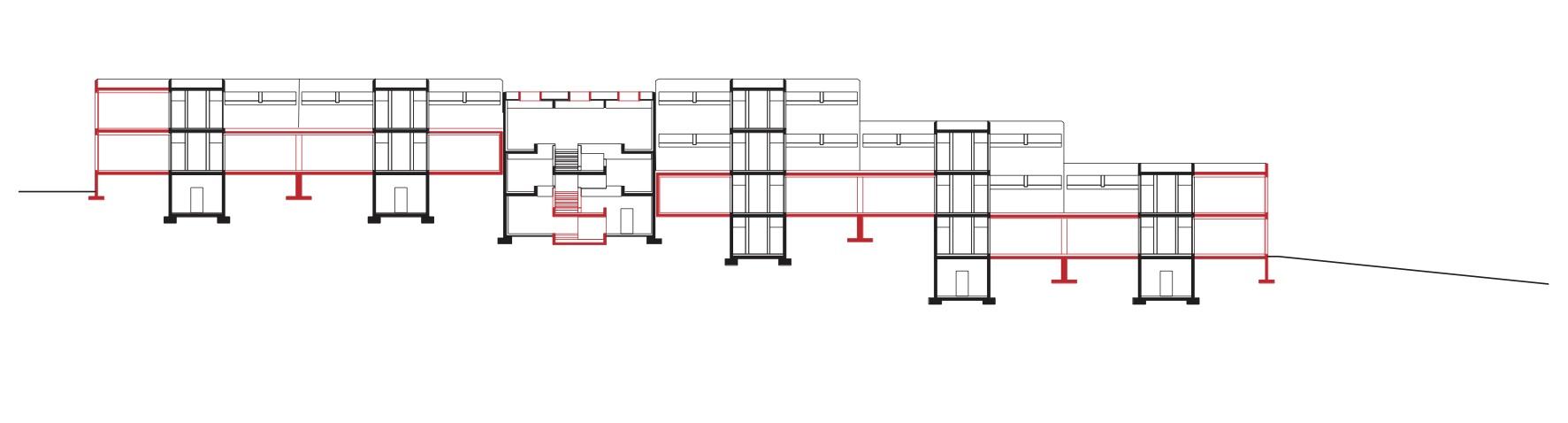 nosedo-school-massagno-longitudinal-section