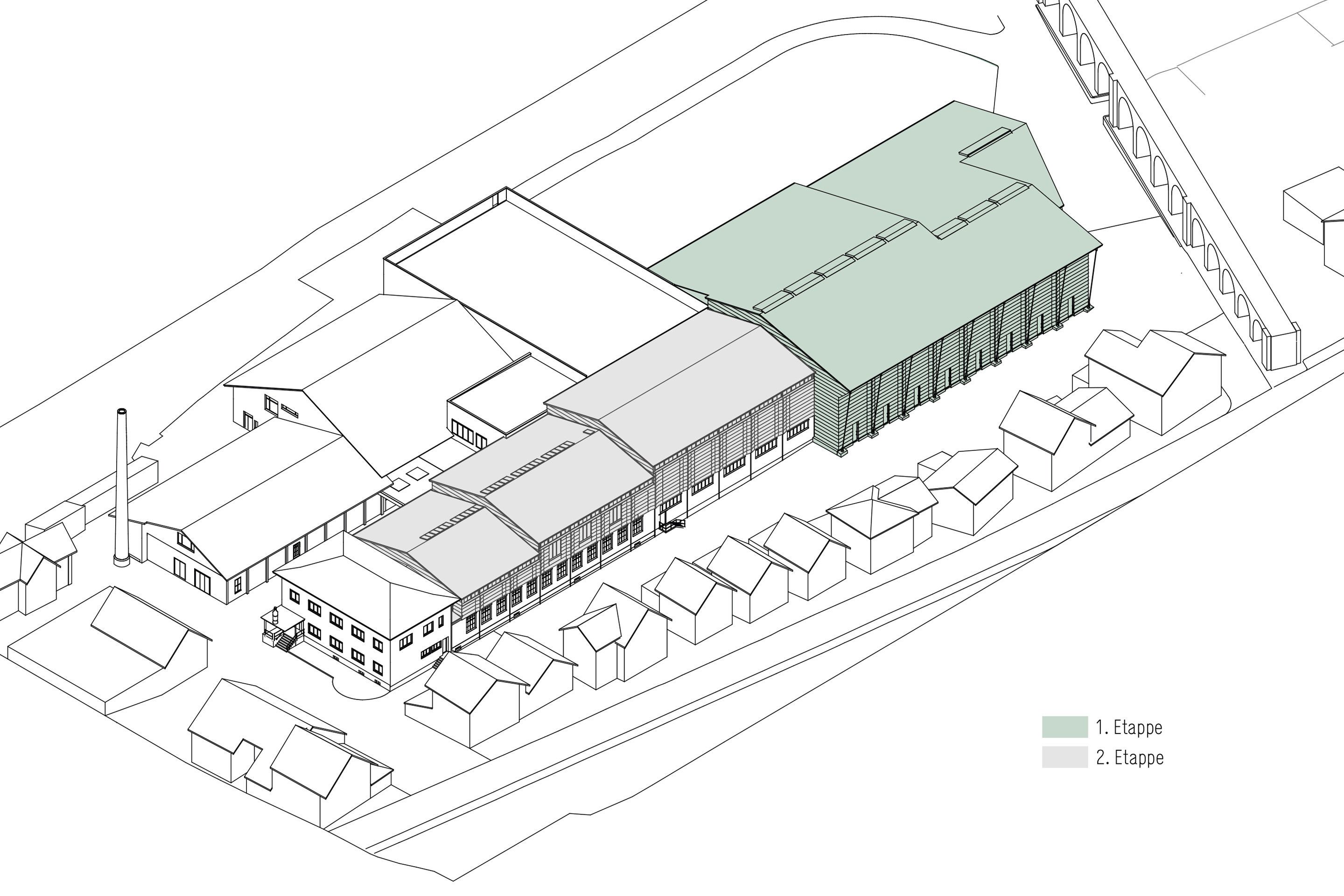 Das Hochregallager der ersten Etappe wurde 2025 in Betrieb genommen; in der zweiten Etappe werden 2026 die bestehenden Lager und Büros aufgestockt.
