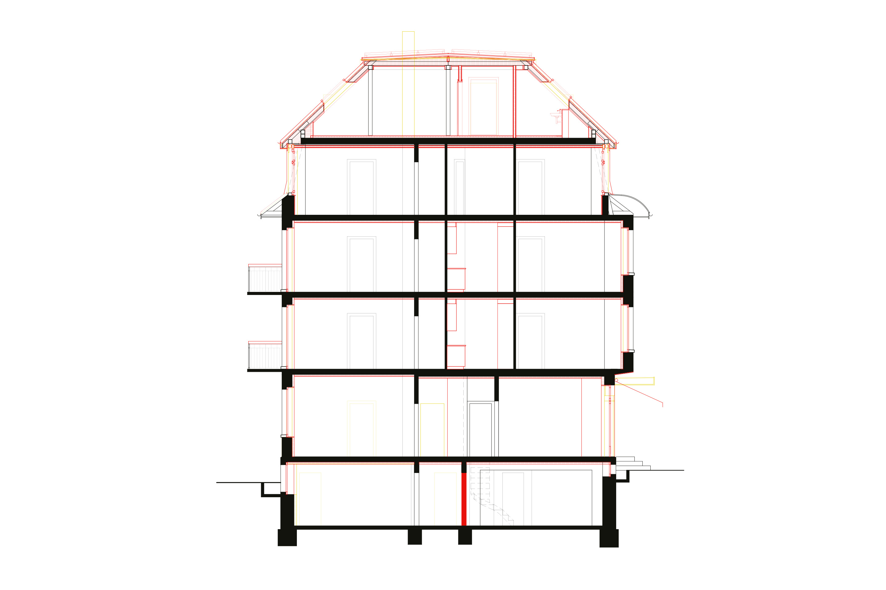 Mehrfamilienhaus Altstetten Schnitt