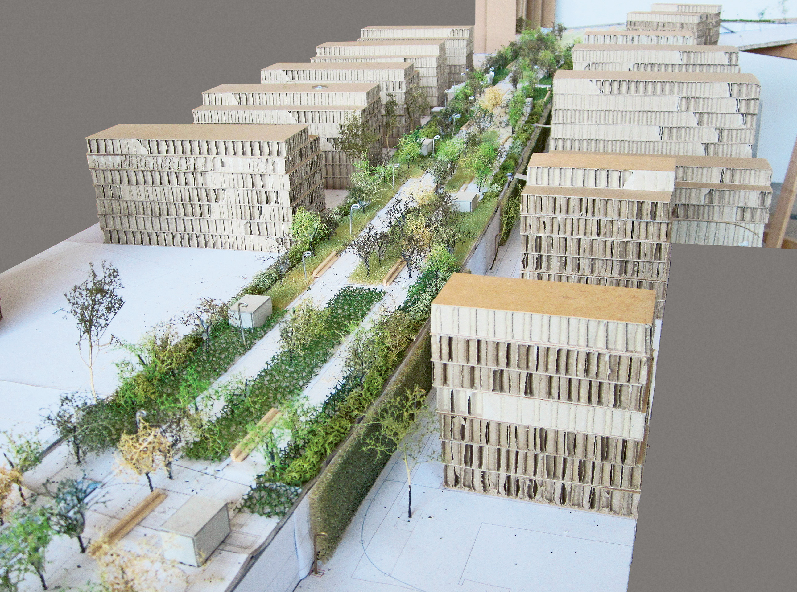 Modell Ueberlandpark Einhausung Schwamendingen