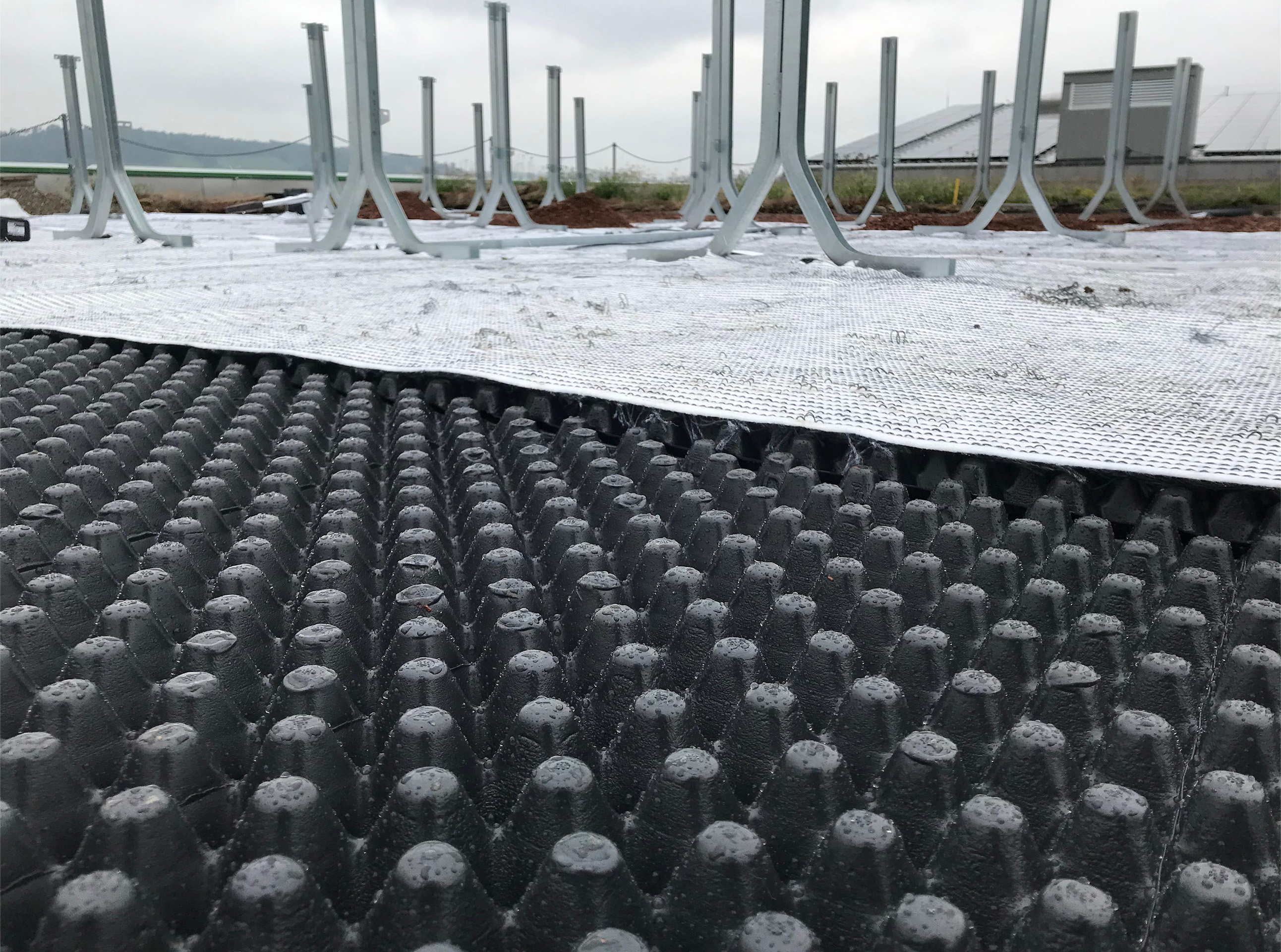 Retentionsdach Aufbau Zinco