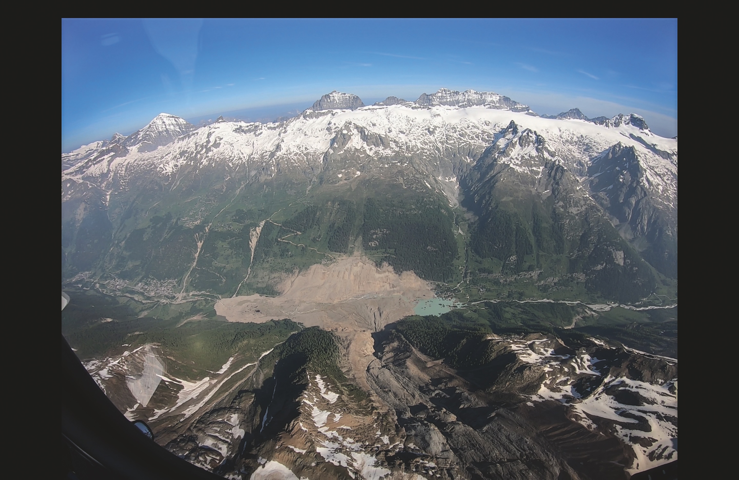 La zone de dépôt au fond du Lötschental (TRACÉS/PM)