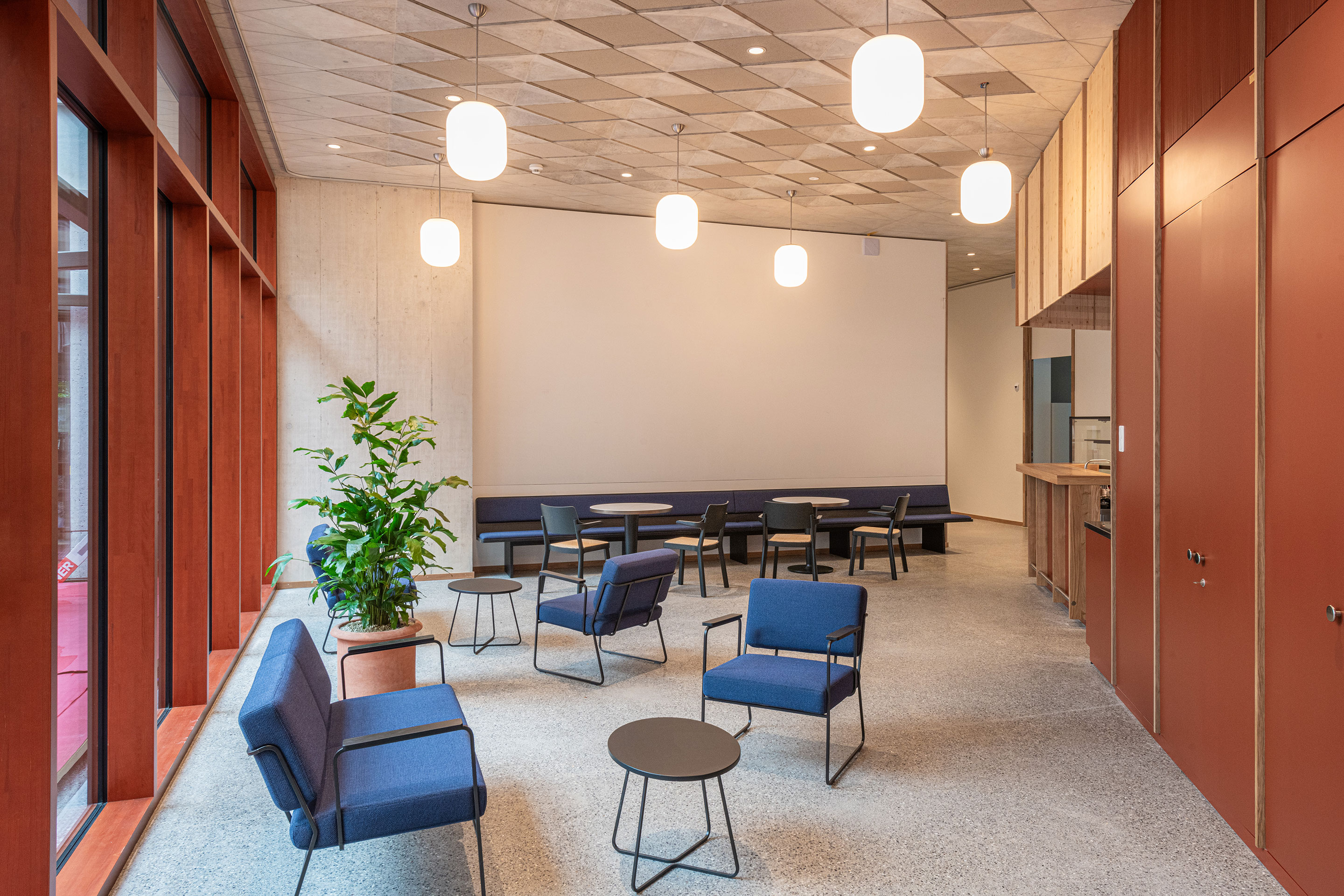 Aufenthaltsraum im 3. Obergeschoss.