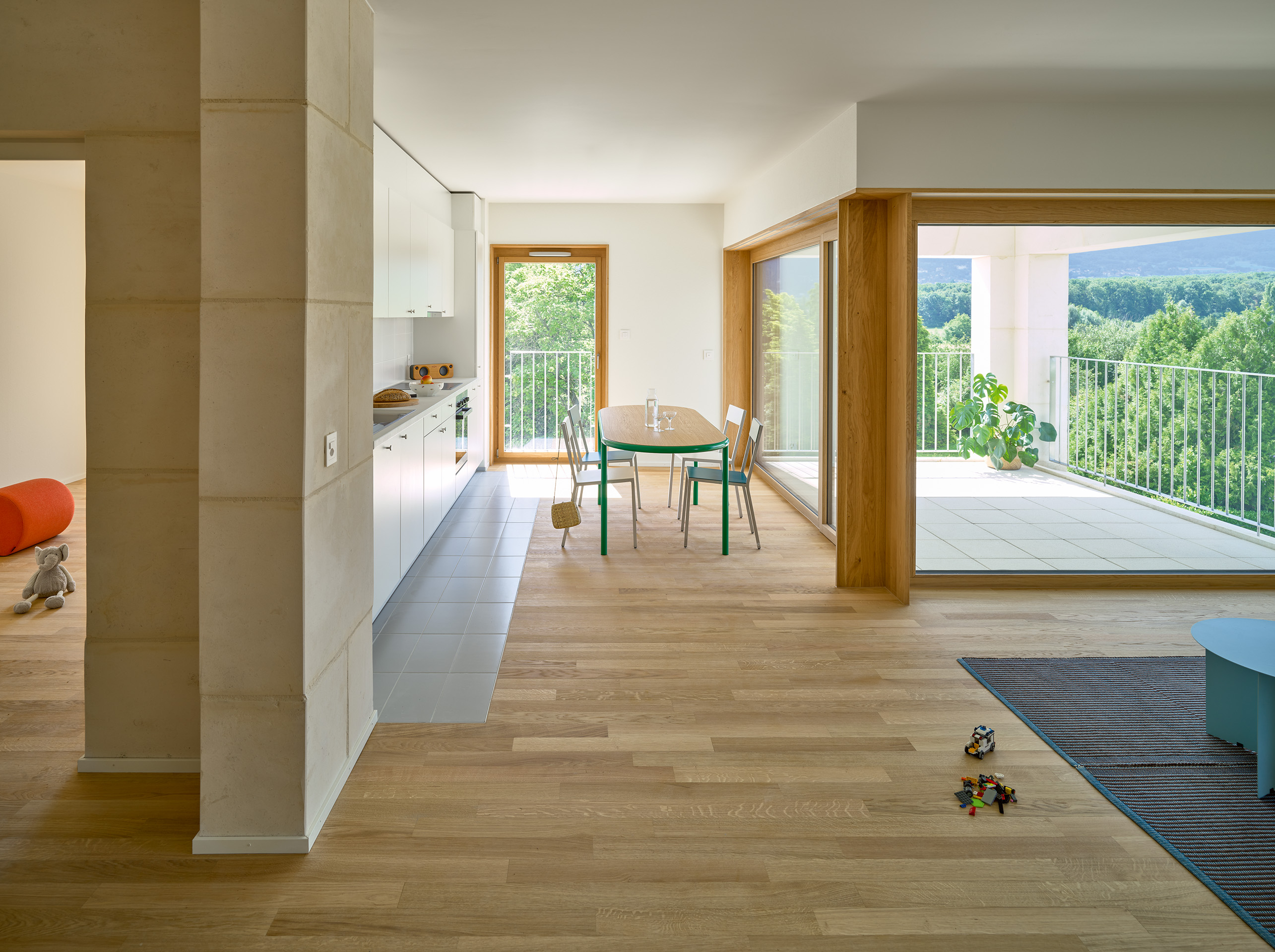 Les sciers Plan les ouates Naturstein Wohnküche Innenraum Balkon Foto