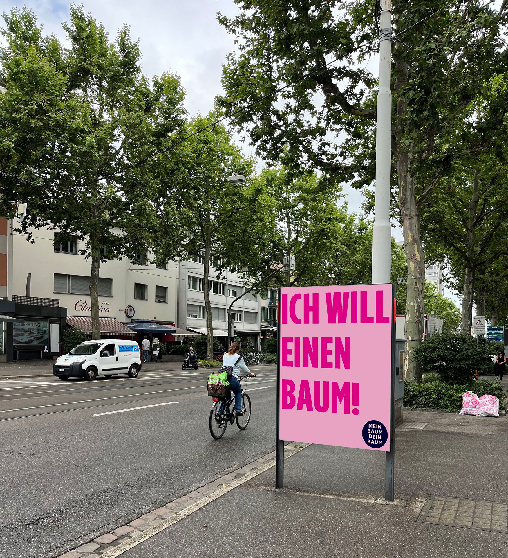 Plakat der Initiative «Mein Baum Dein Baum», Basel