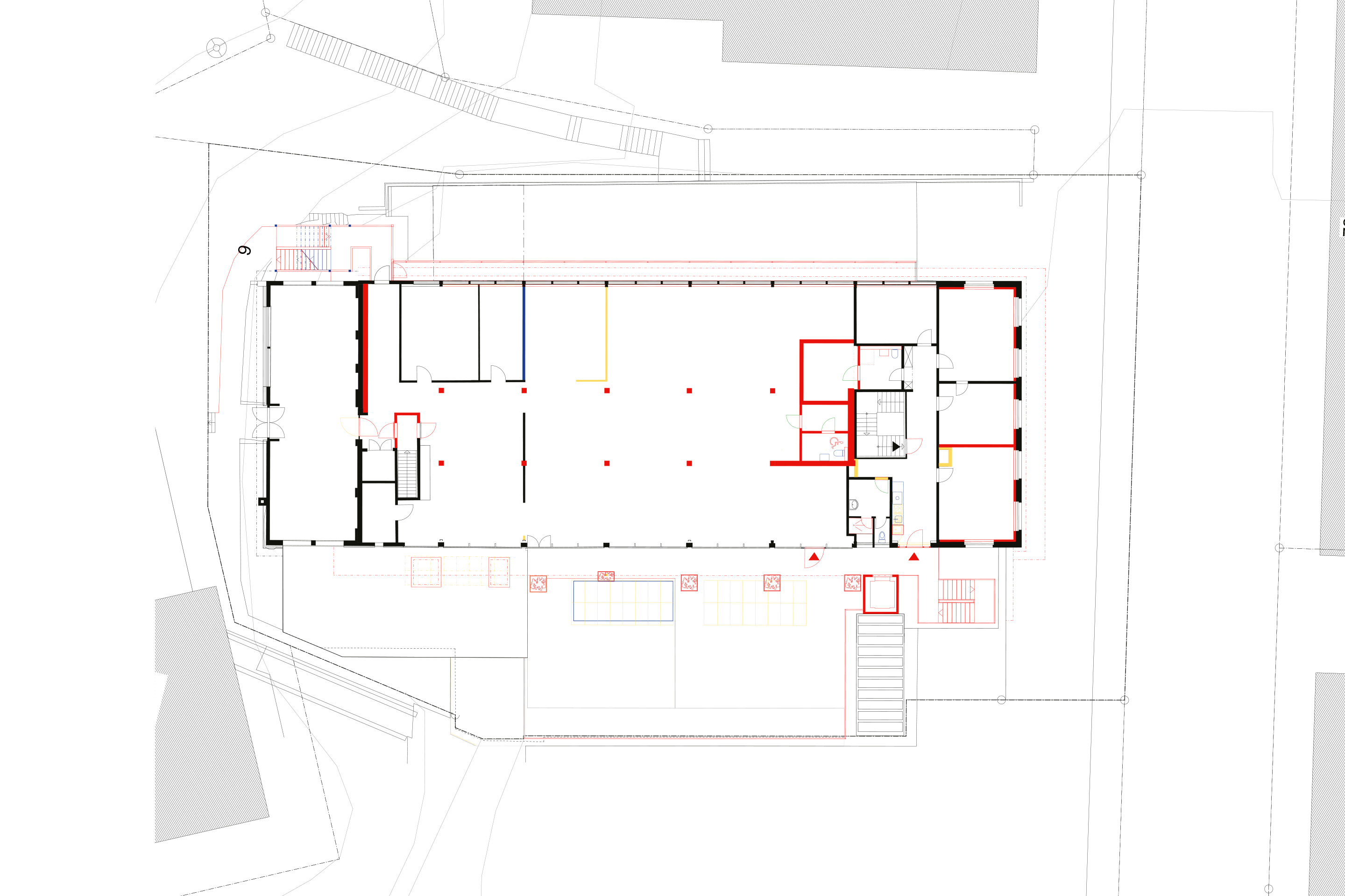 Baubüro in situ: Werkhof 29, Zürich, Grundriss 1. OG