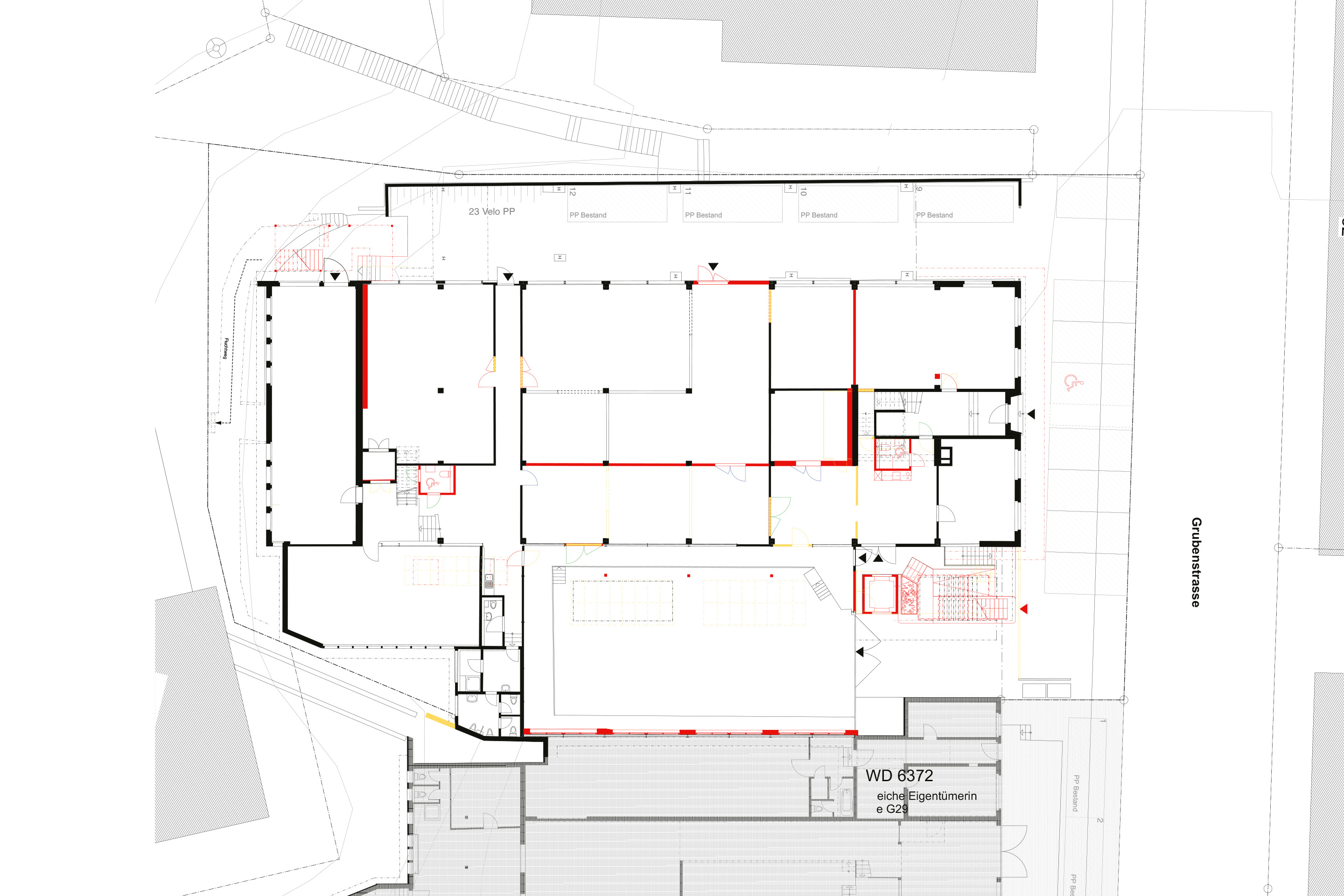 Baubüro in situ: Werkhof 29, Zürich, Grundriss EG