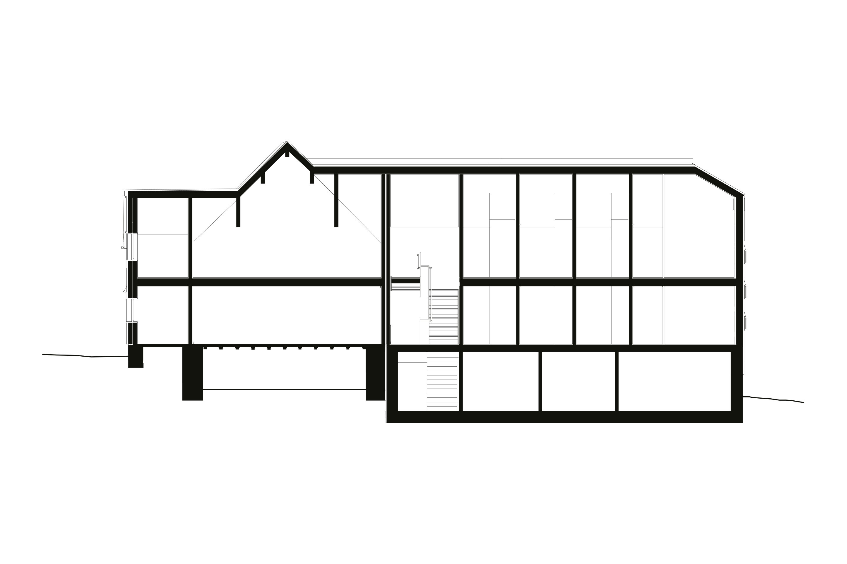 Um eine zeitgemässere Raumhöhe zu schaffen, wurden im alten Teil des Jennyhauses aus drei Stockwerken zwei.