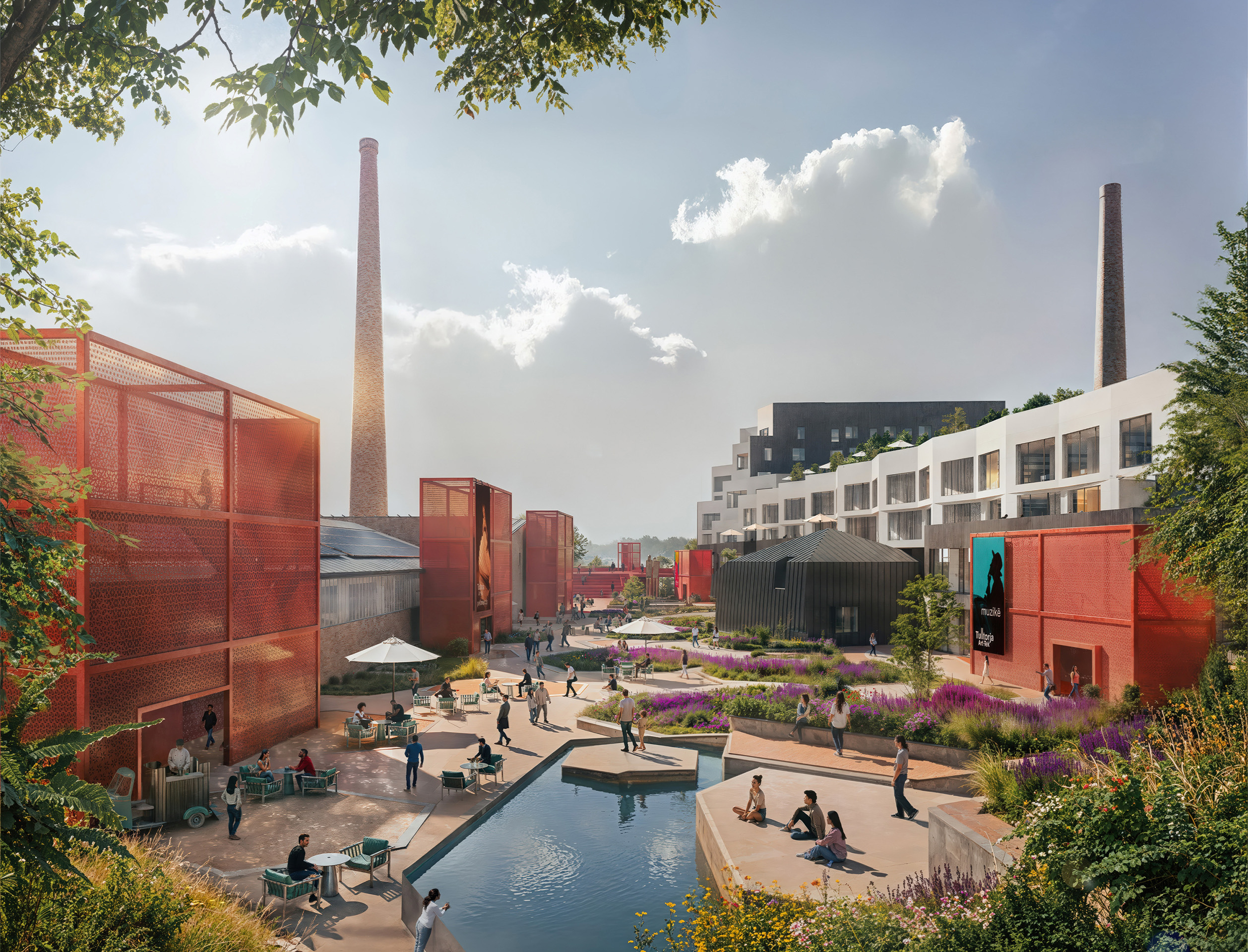 Art-Tek Tulltorja: une ancienne briqueterie de Pristina est transformée en un centre créatif et technologique qui combine énergie propre, construction circulaire et programmes communautaires afin de promouvoir le renouveau culturel, social et économique dans le Kosovo d'après-guerre.