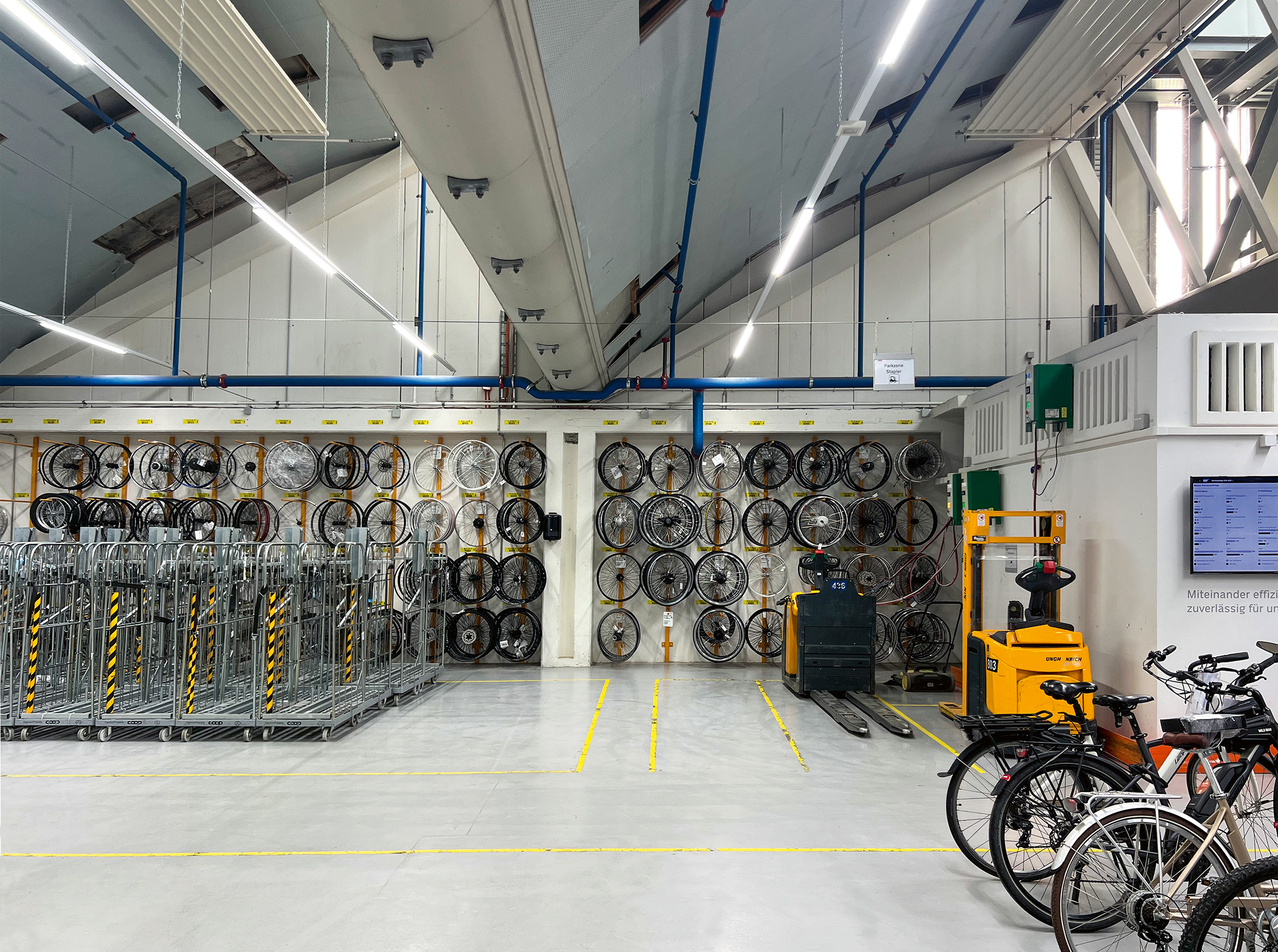 VSK Halle Coop Wangen Olten Hossdorf Umnutzung Innenansicht