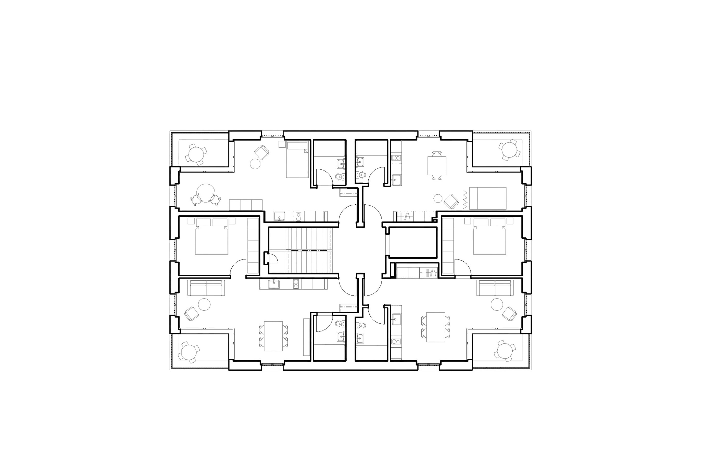 Grundriss Turm, 8. Obergeschoss