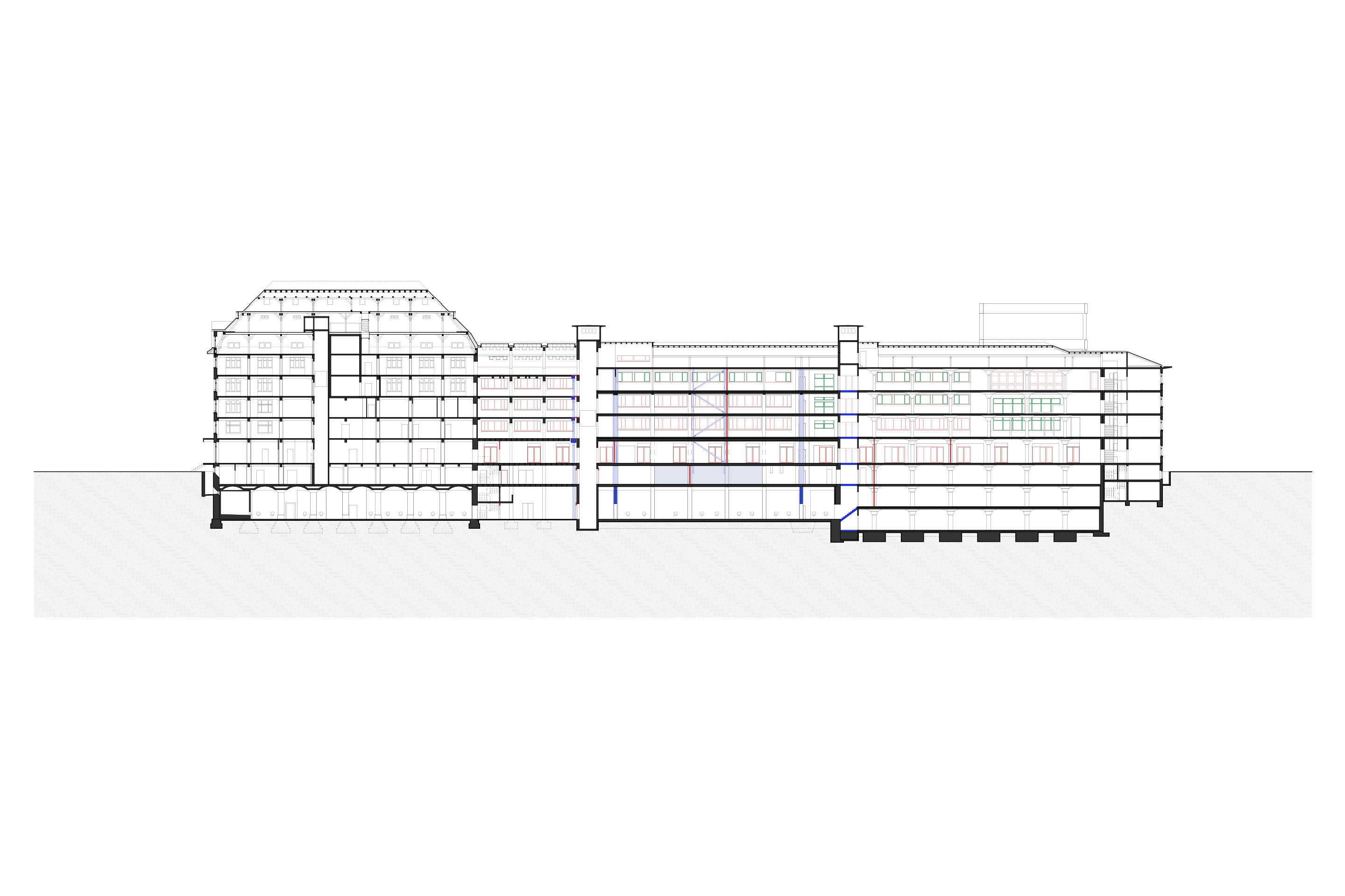 stereo-architekten-gewerberiegel-pratteln-längsschnitt- 500