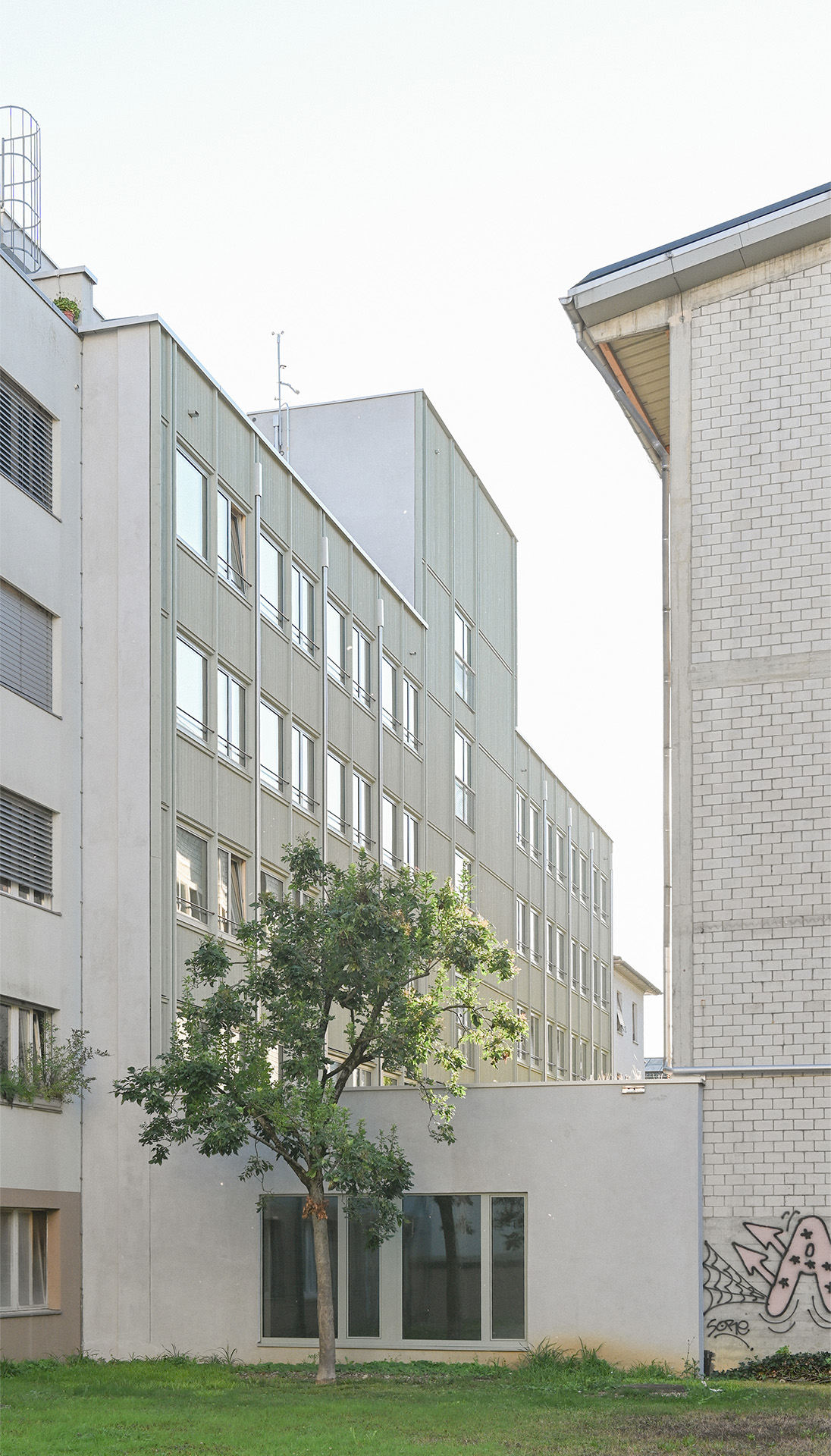 Nordfassade Hochbergerstrasse Basel