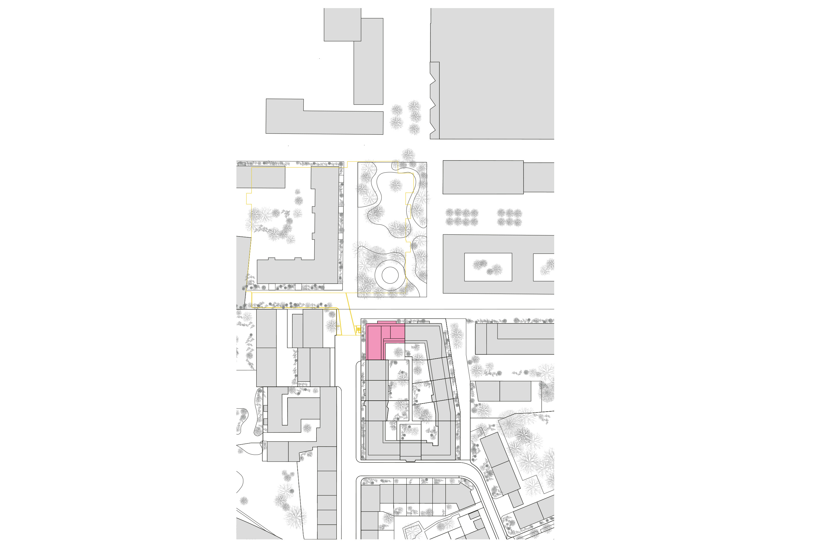 Loeliger Strub Architektur, LysP8: Situationsplan.