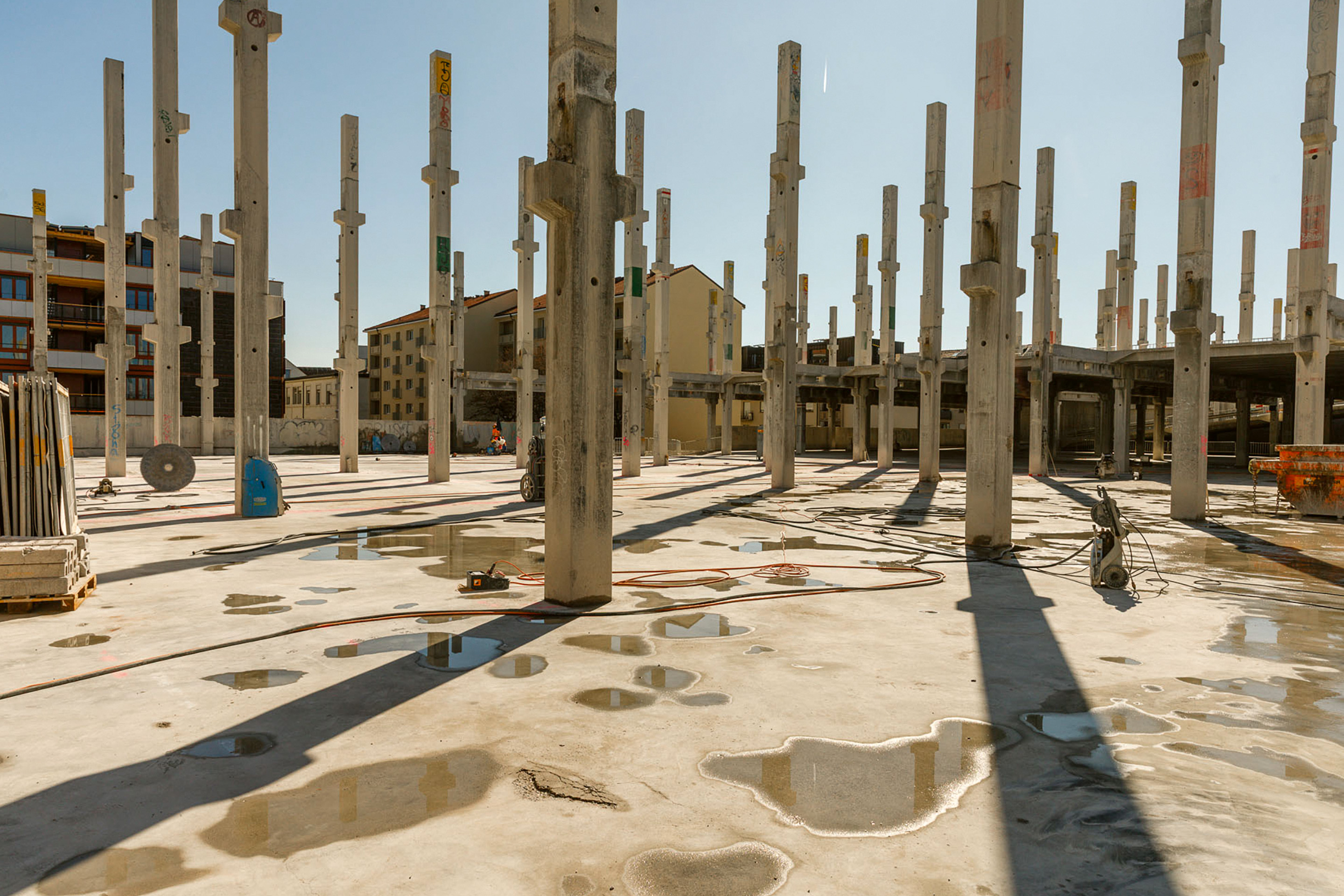 Rückbau Parkhaus Lysbüchel