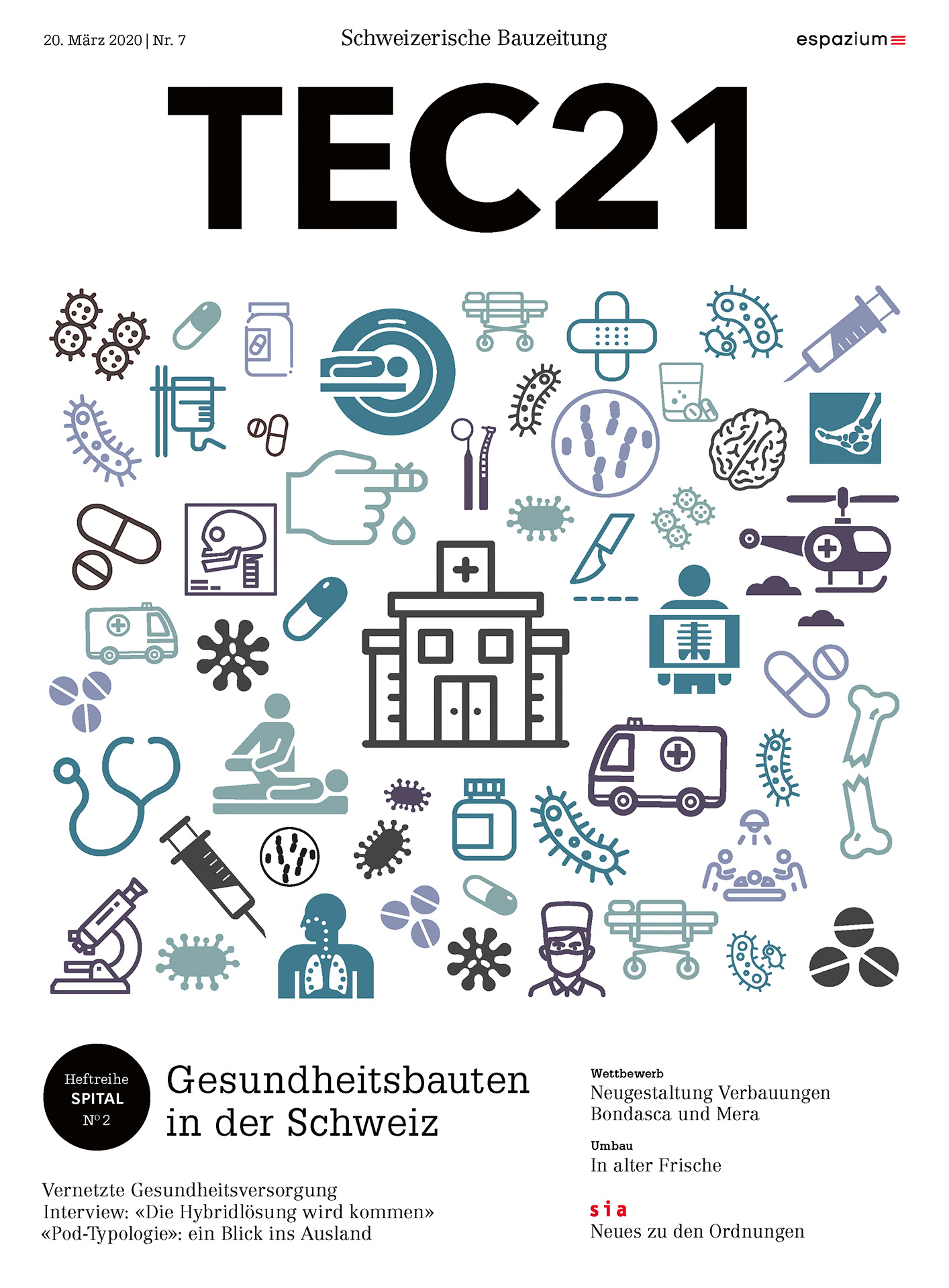 TEC21 7/2020 Gesundheitsbauten in der Schweiz