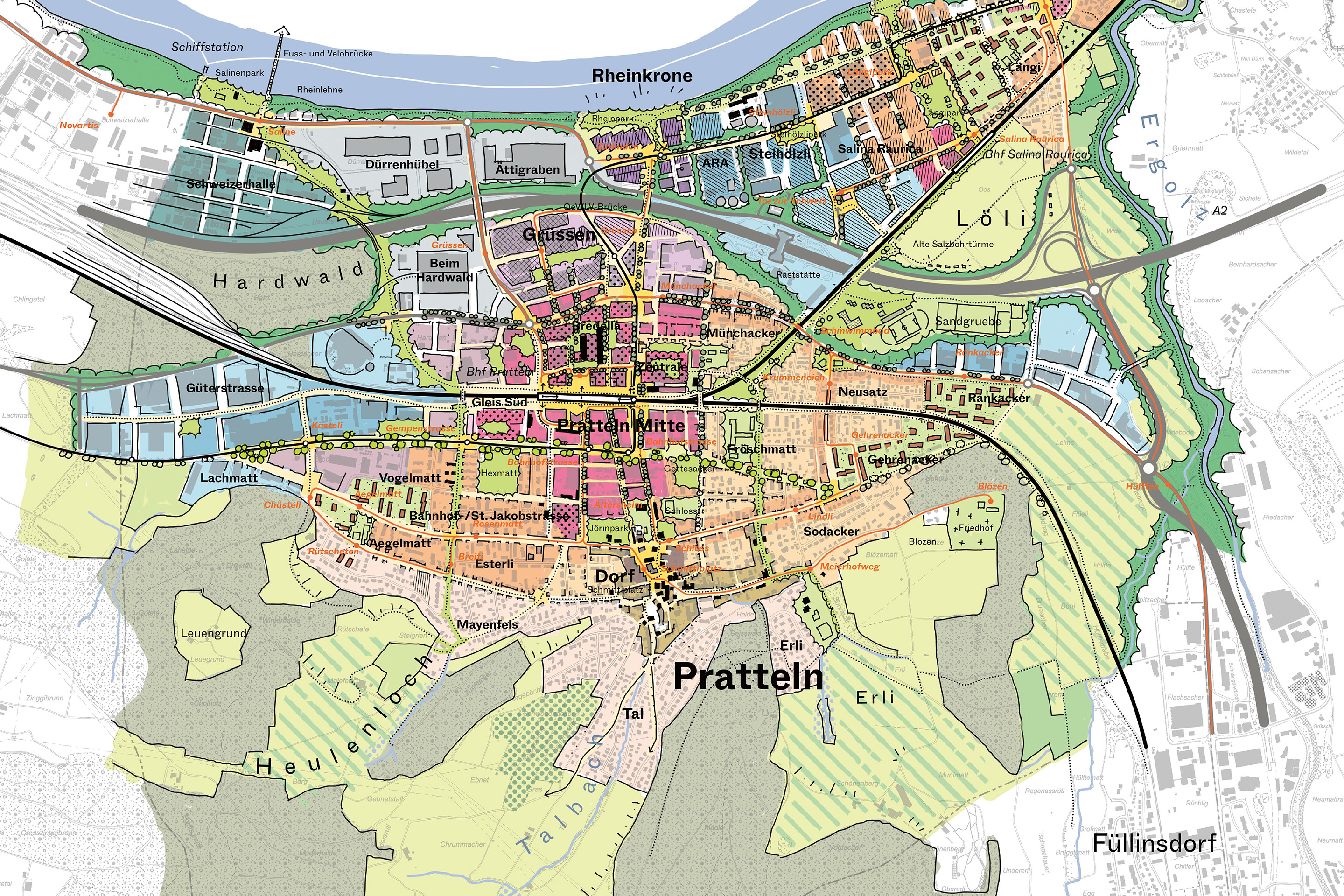 Bredella Areal Pratteln Zukunftsplan
