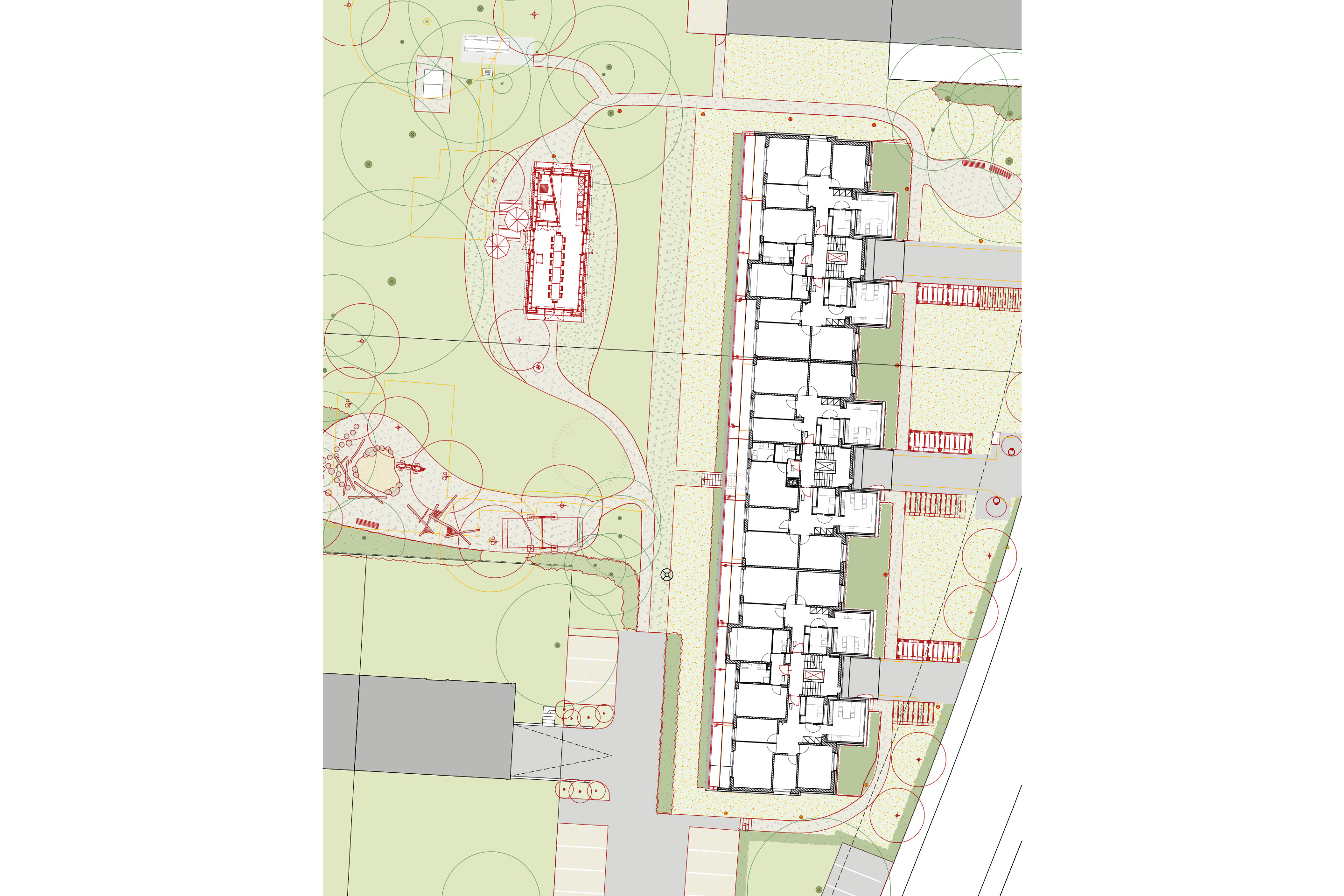 Grundriss mit Umgebung