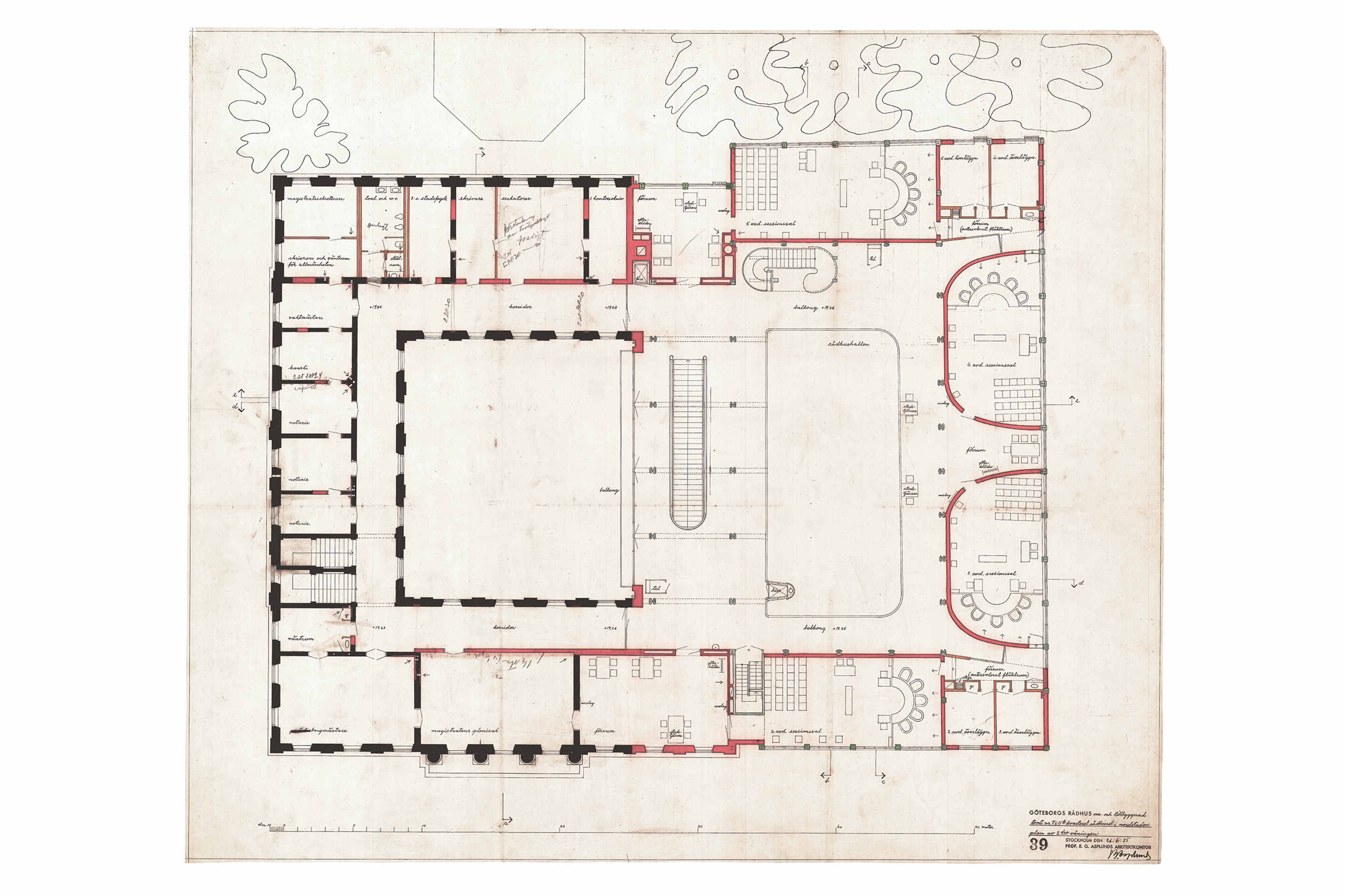Asplund-Rådhuset-courthouse-goteborg-first-floor