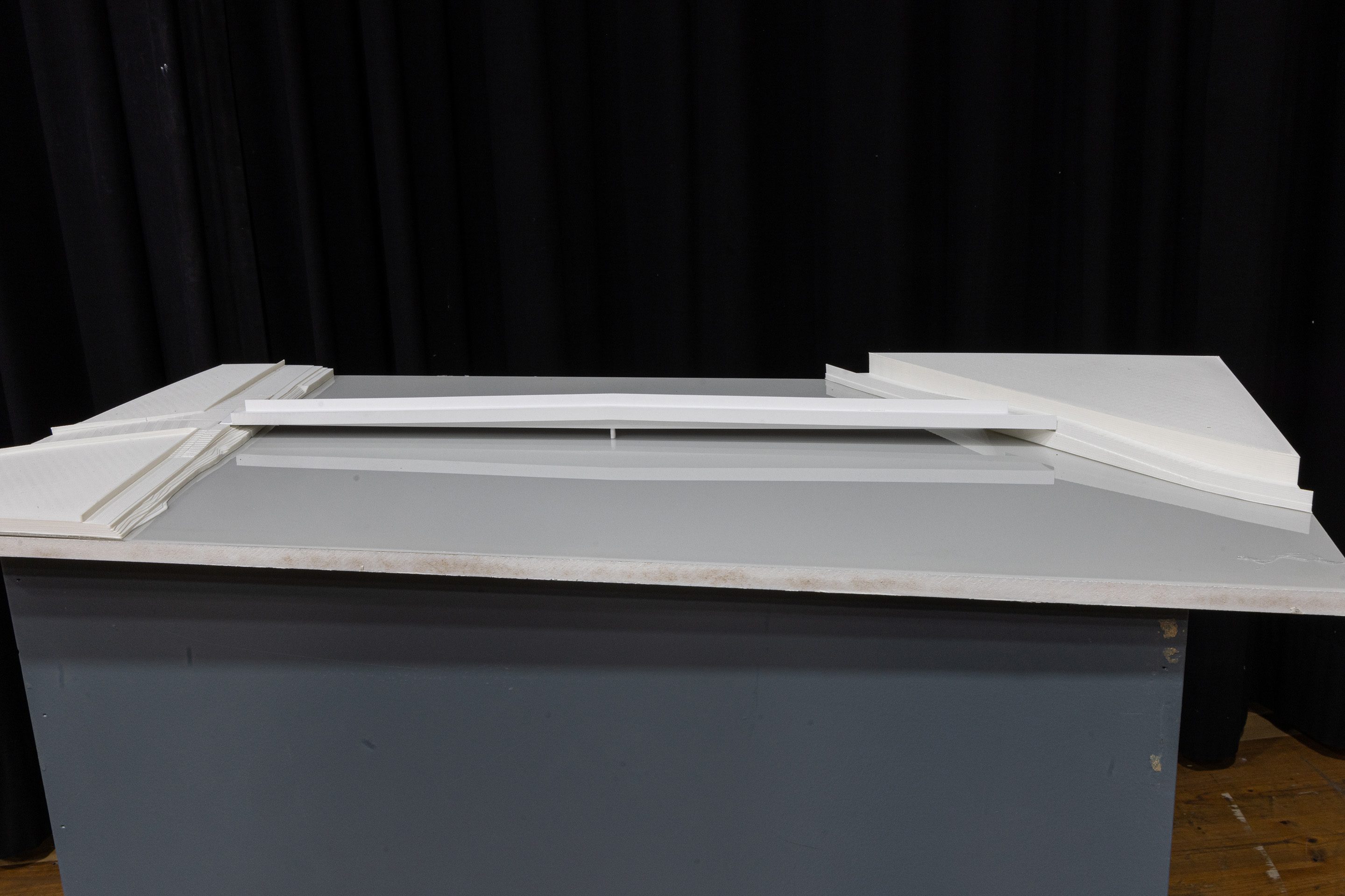 Footbridge Chur 2025 Modellfoto Thun Vogelperspektive