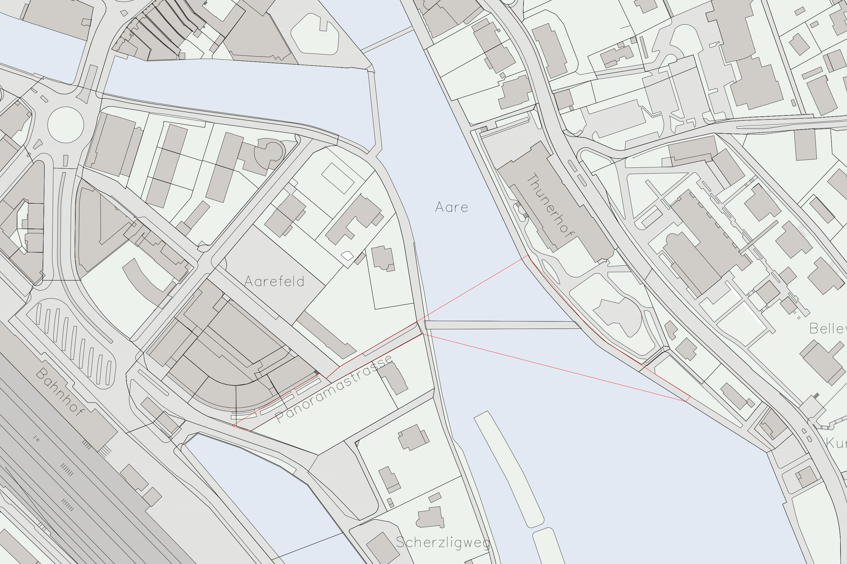 Footbridge Chur 2025 Situationsplan Thun