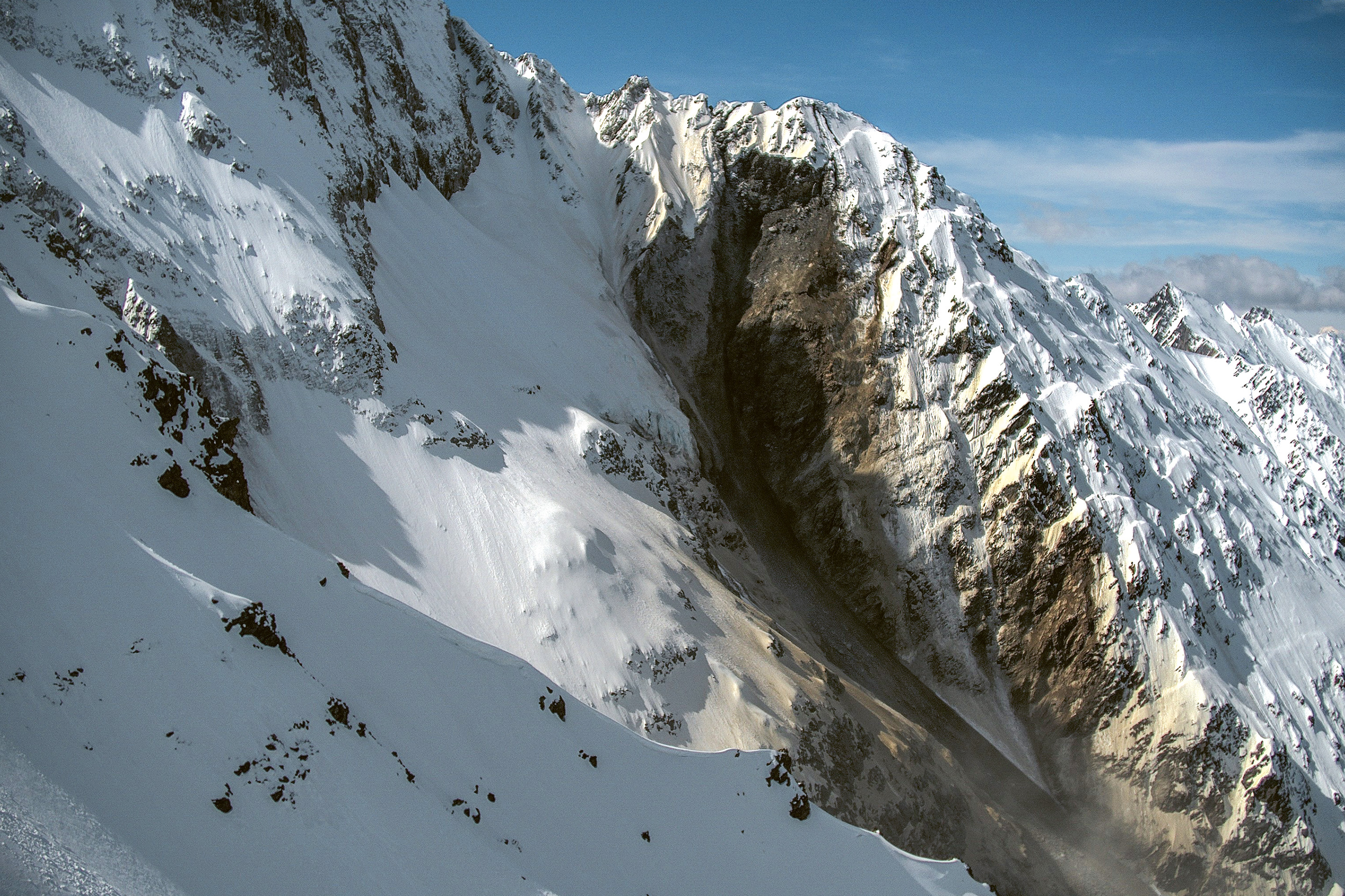 Blatten Bergsturz Katastrophe Birchgletscher Nesthorn Ausbruchstelle