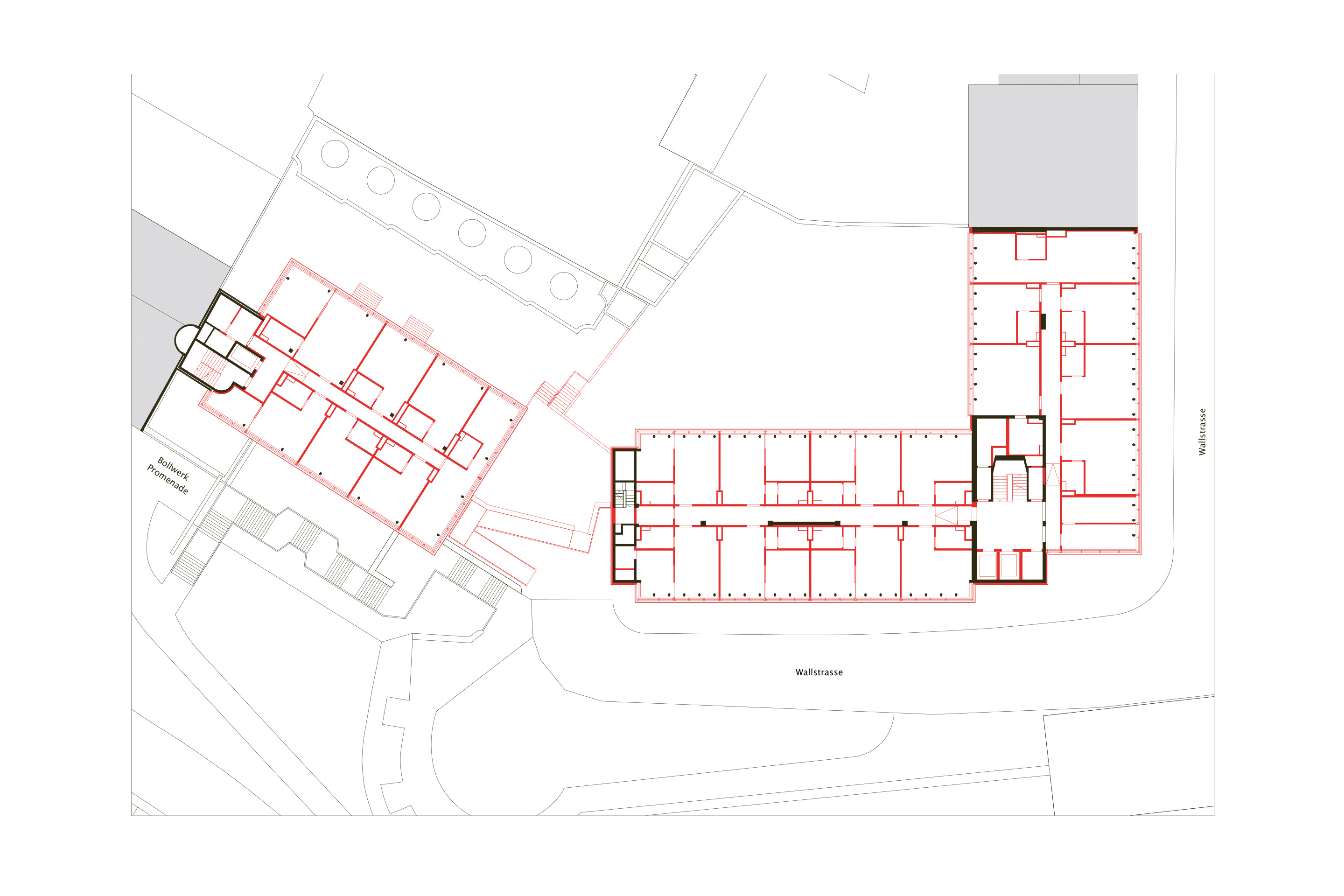 Bollwerk Basel Diener Diener Grundriss 2. Obergeschoss