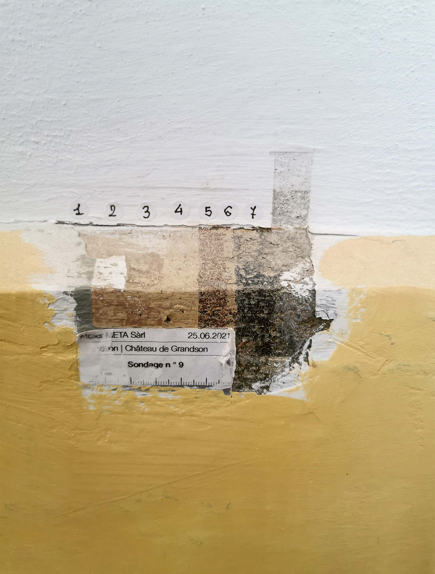 Schloss Grandson Farbsondierungen