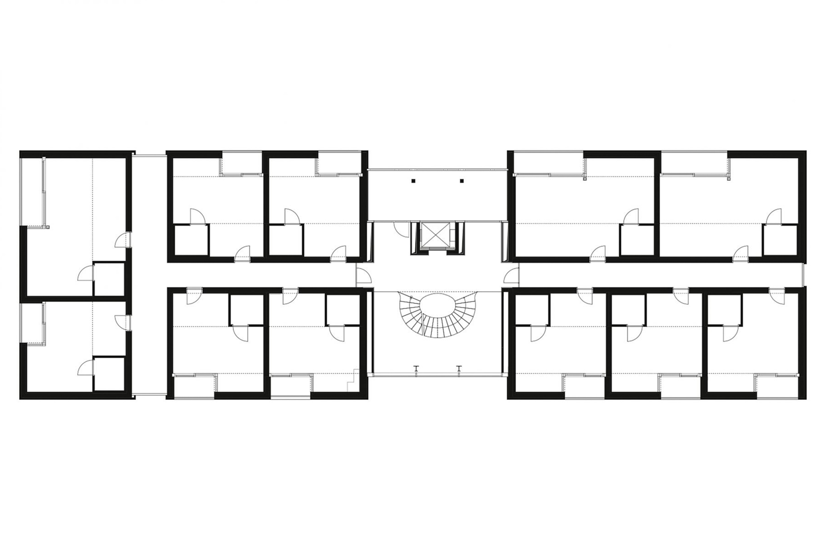 Grundriss 1. Obergeschoss, Stabio (TI).