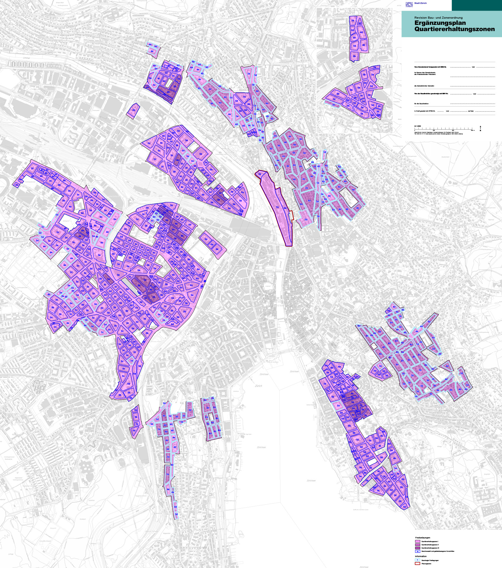 BZO Ergänzungsplan Quartiererhaltungszonen